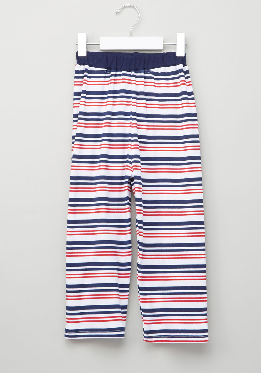 Juniors Printed T-Shirt with Pants-Pyjama Sets-image-3