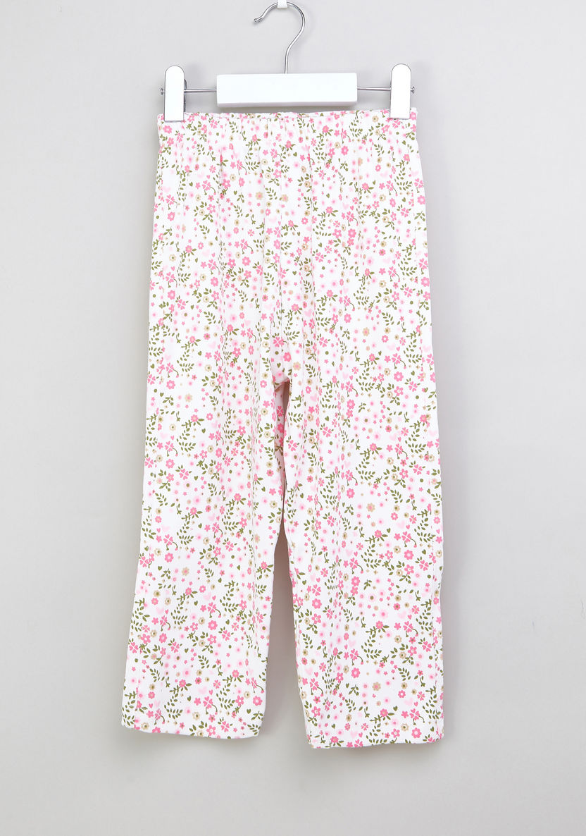 Juniors Printed Top and Pyjama Set-Clothes Sets-image-3