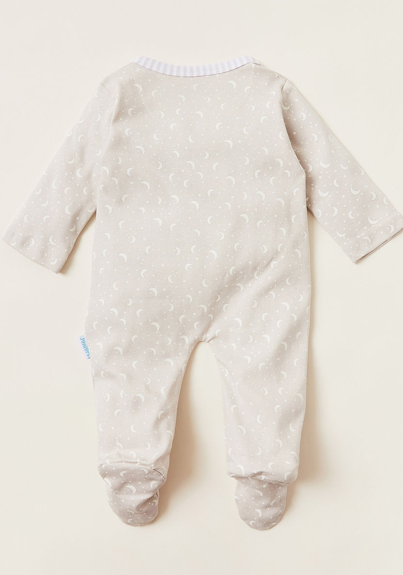 Juniors All-Over Print Closed Feet Sleepsuit with Long Sleeves-Sleepsuits-image-3