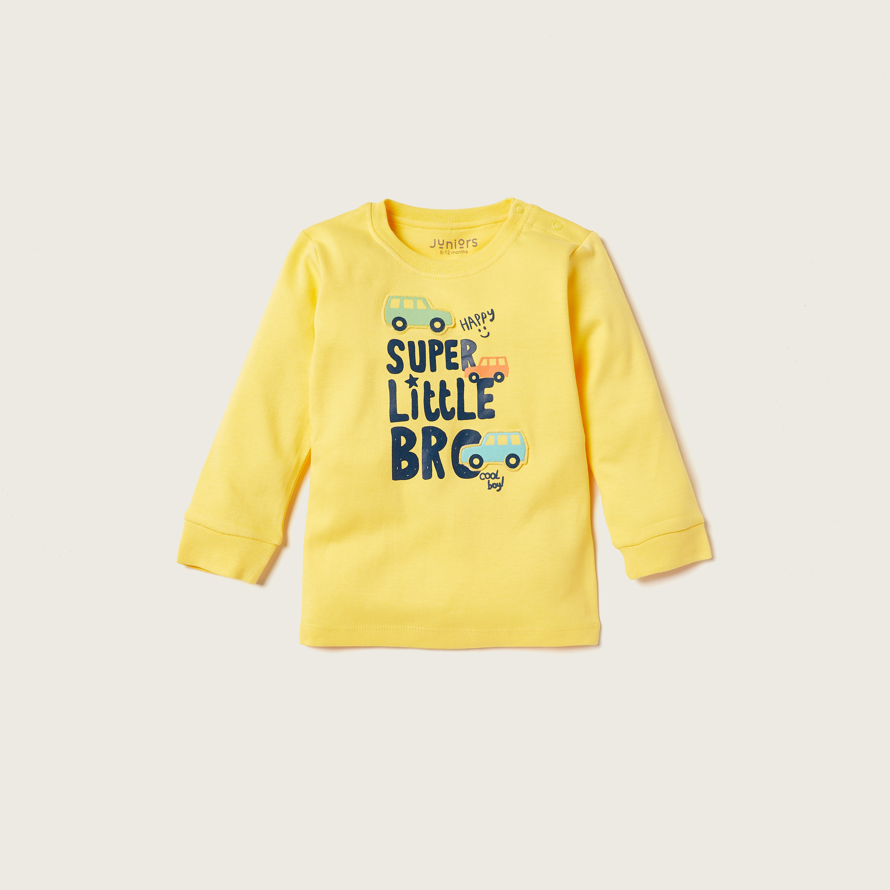 Juniors Printed Long Sleeve T-shirt and Pyjama Set-baby-boys-clothing-nightwear-pyjamasets-image-2