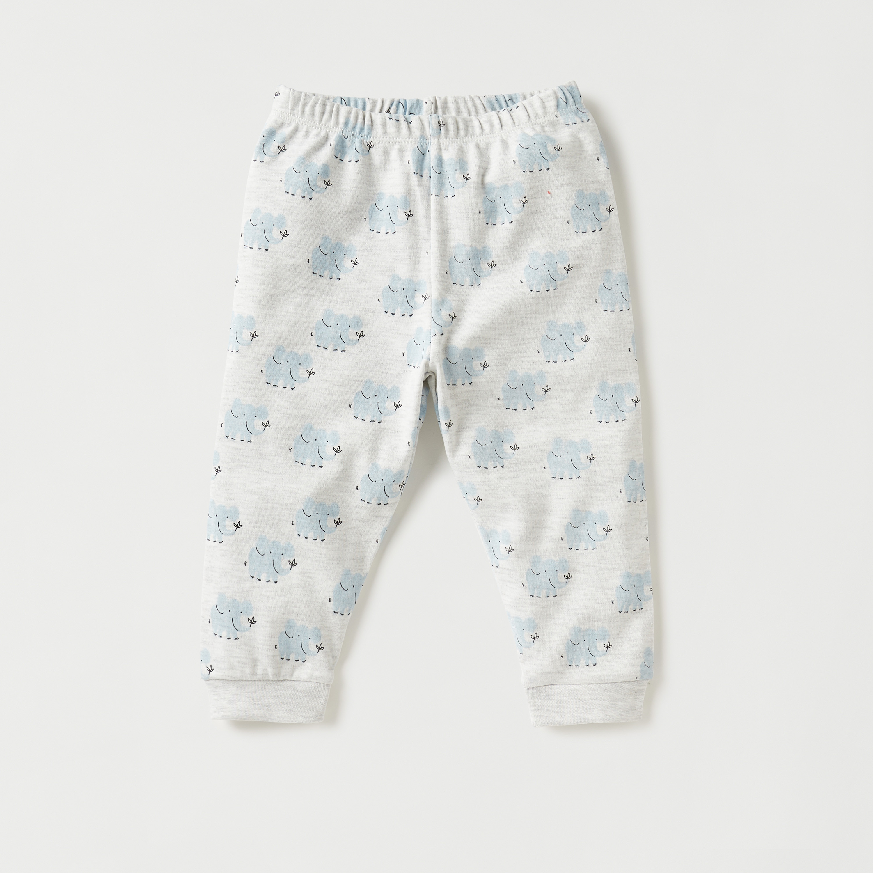 Juniors Elephant Print T-shirt and Pyjama Set-baby-girls-clothing-nightwear-pyjamasets-image-3