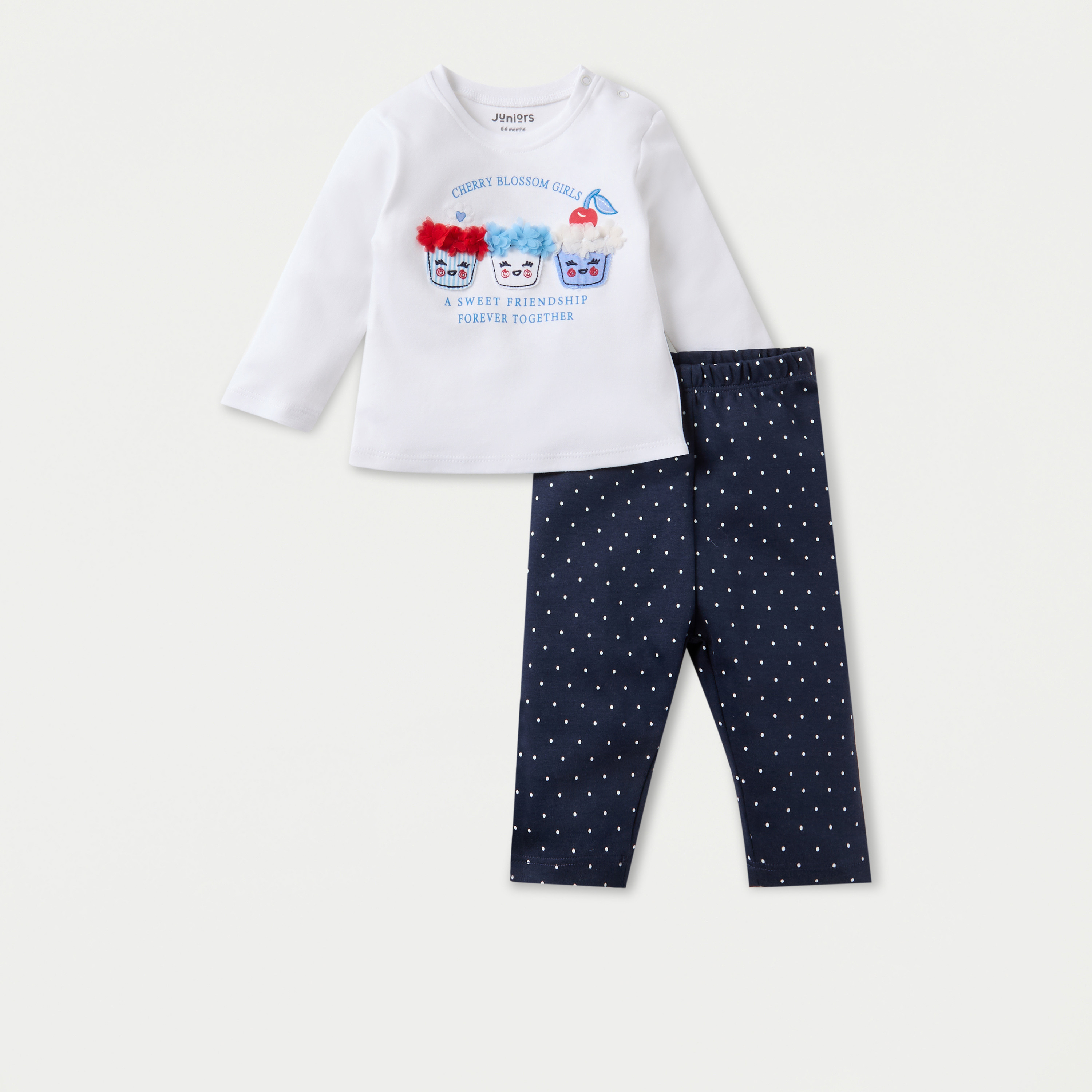 Juniors Applique Detail T-shirt and Pyjama Set-promo_babyshop_Buy3for99_KSA130126-image-1