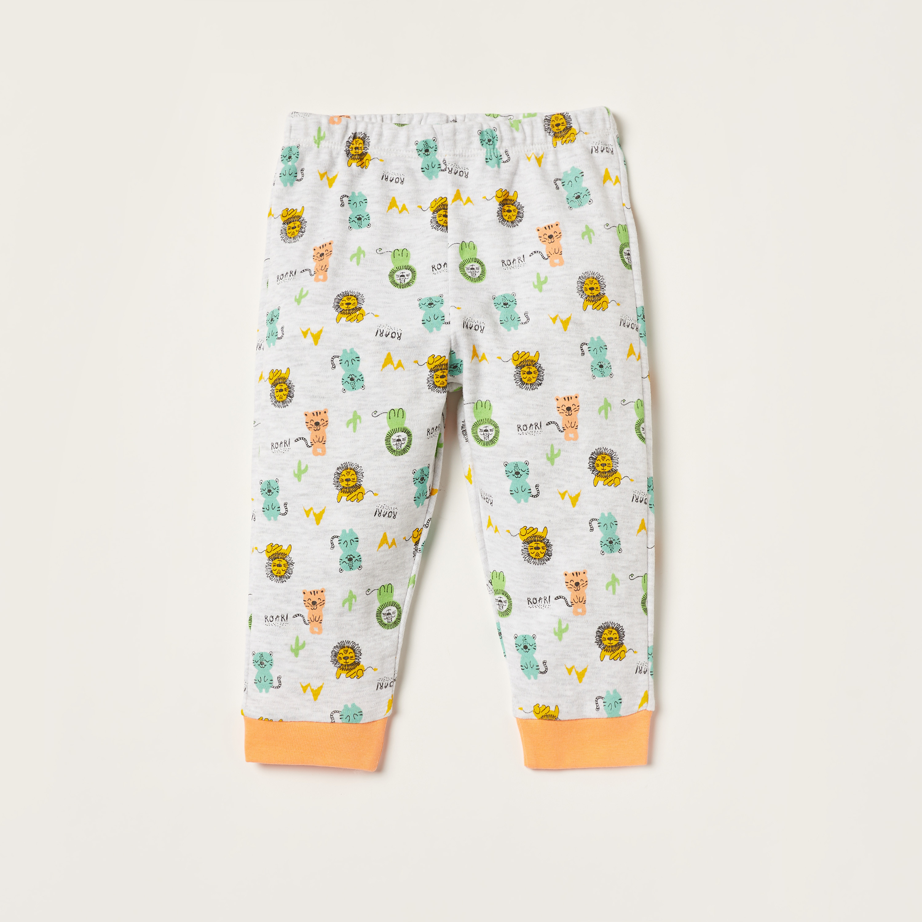 Juniors Printed Long Sleeves T-shirt and Pyjama Set-baby-boys-clothing-nightwear-pyjamasets-image-3