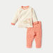 Juniors Cat Applique T-shirt and Pyjama Set-Pyjama Sets-thumbnail-0