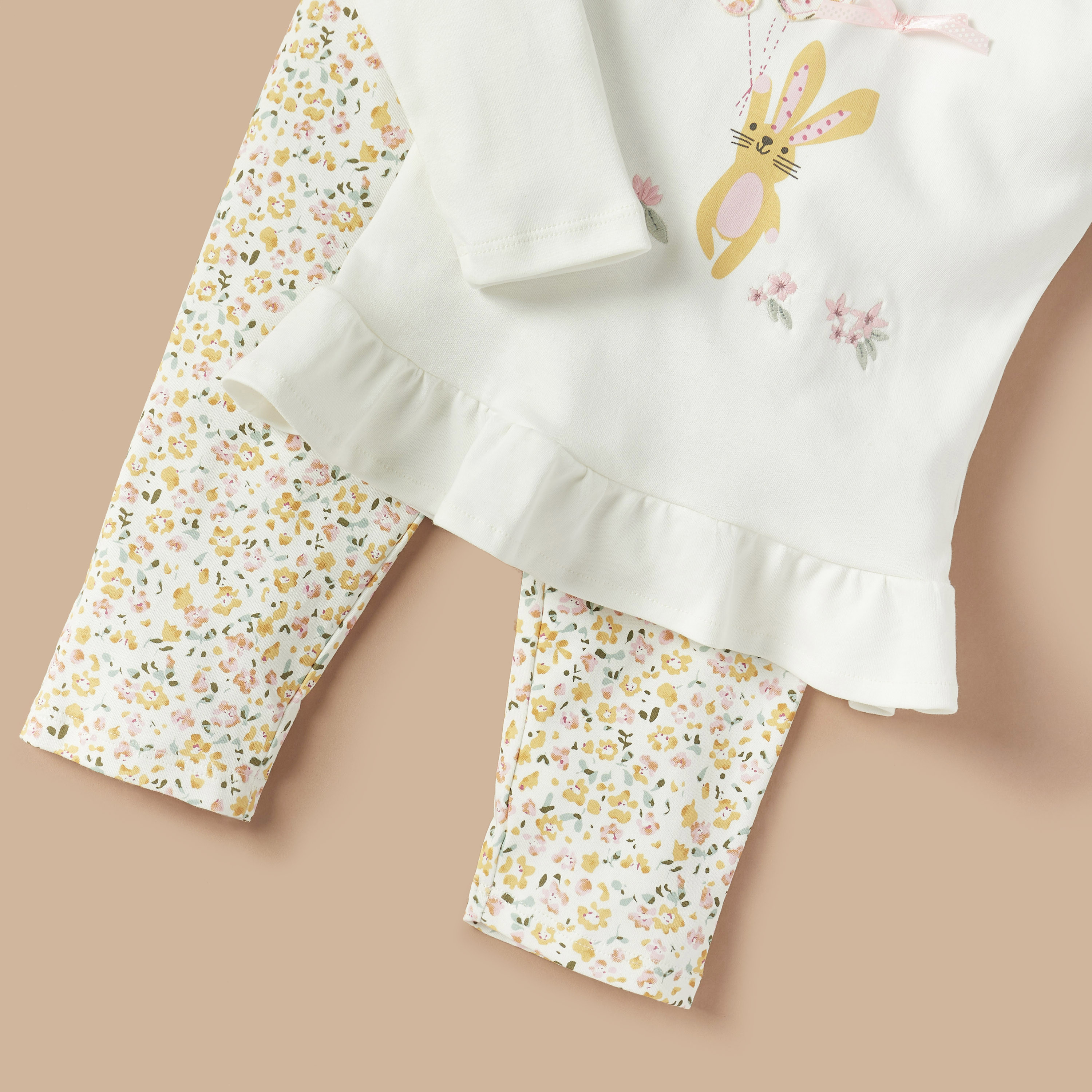 Juniors Floral Print Top and Pyjama Set-promo_babyshop_Buy3for89_KWT130126-image-5