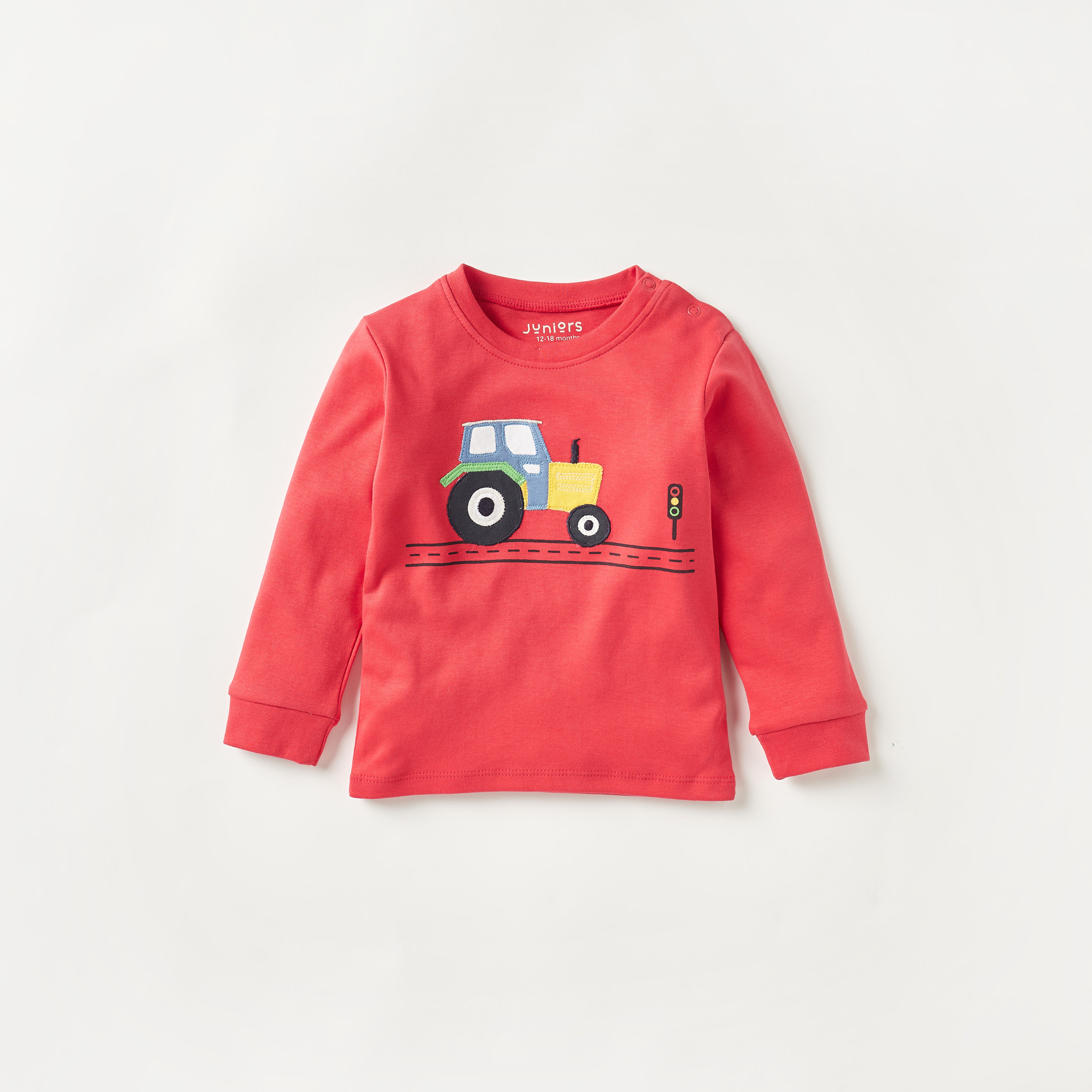 طقم بنطلون بيجاما مطاطي وتيشيرت بأكمام طويلة وتزيينات سيارة من جونيورز-promo_babyshop_Buy3for99_UAE130126-image-2