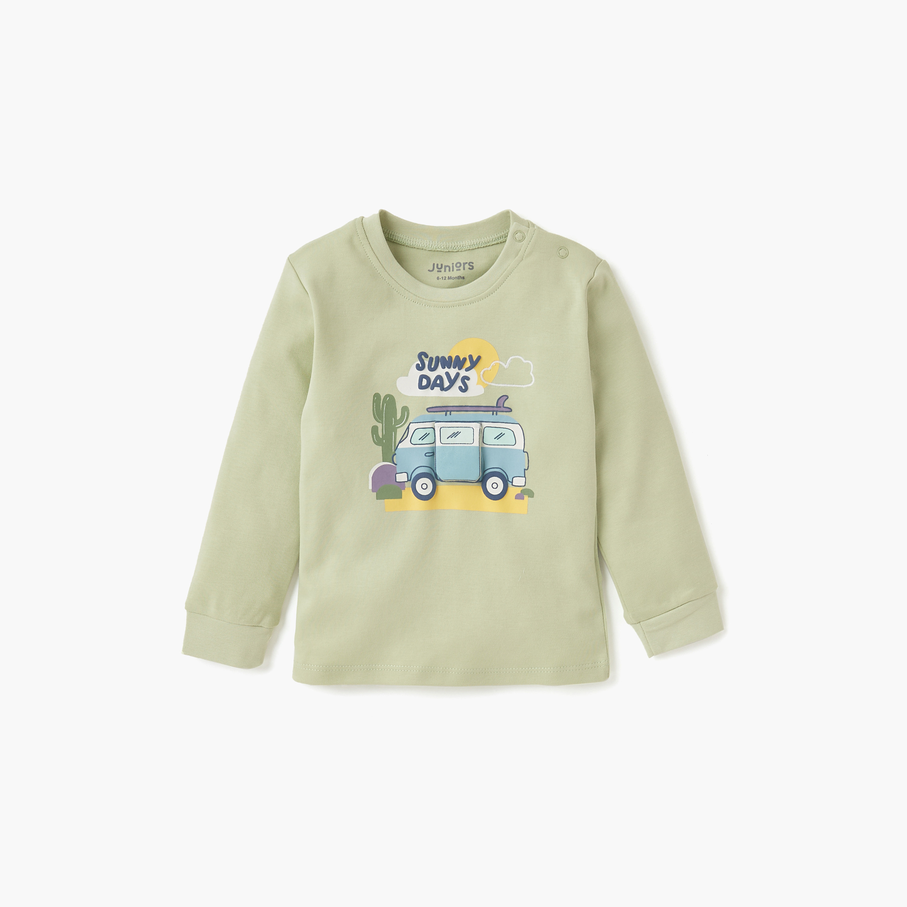 Juniors Graphic Print T-shirt and Pyajama Set-baby-boys-clothing-nightwear-pyjamasets-image-2