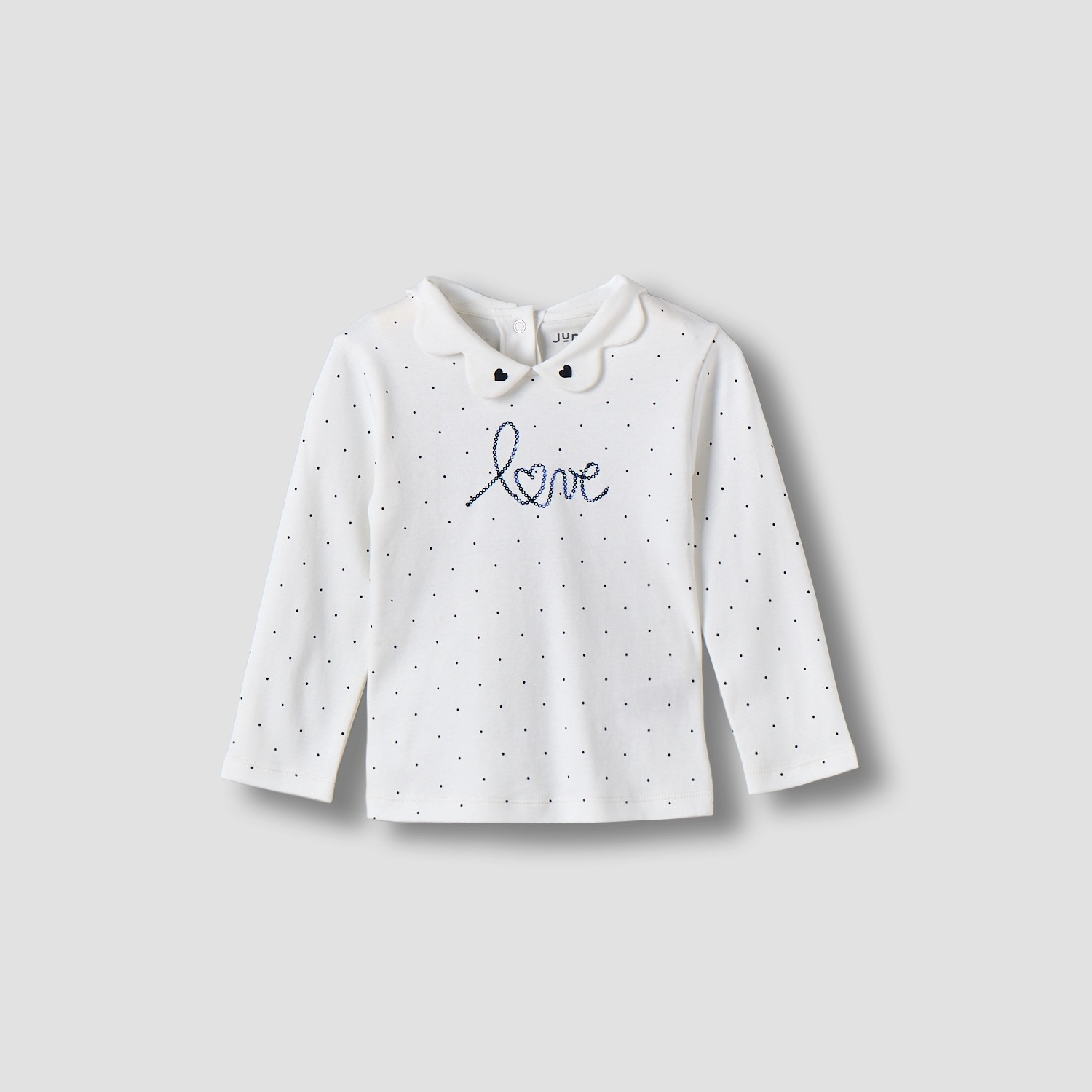 Juniors Cotton Collared Long Sleeves Pyjama Set with Embellishments and Print-baby-girls-clothing-nightwear-pyjamasets-image-3