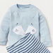 Juniors Applique Detail Long Sleeve T-shirt and Pyjama Set-Pyjama Sets-thumbnailMobile-1