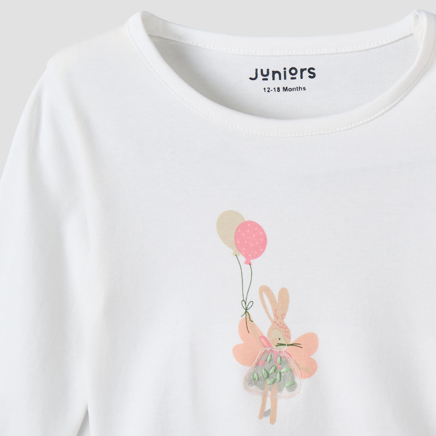 طقم بيجاما قطن بياقة مستديرة وأكمام طويلة من جونيورز-baby-girls-clothing-nightwear-pyjamasets-image-7