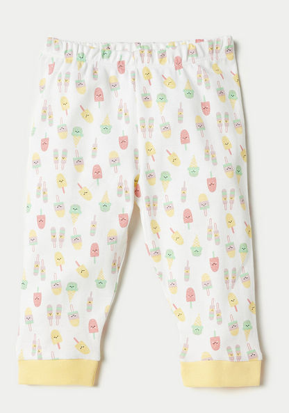 Juniors Applique Detail Long Sleeve Sweatshirt and Printed Pyjama Set
