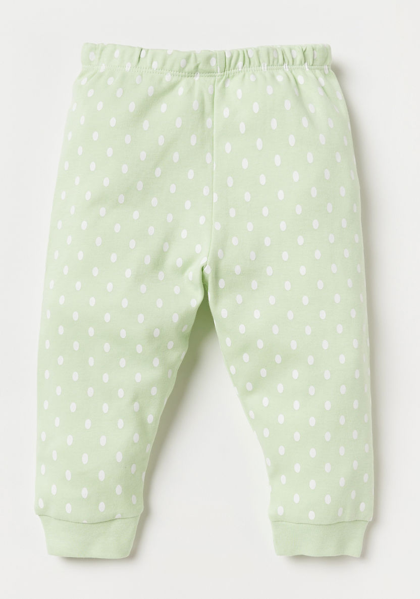 Juniors Applique Detail Long Sleeve T-shirt and Pyjama Set-Pyjama Sets-image-1