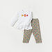 Juniors Printed Long Sleeves Top and Pyjama Set-Pyjama Sets-thumbnail-0