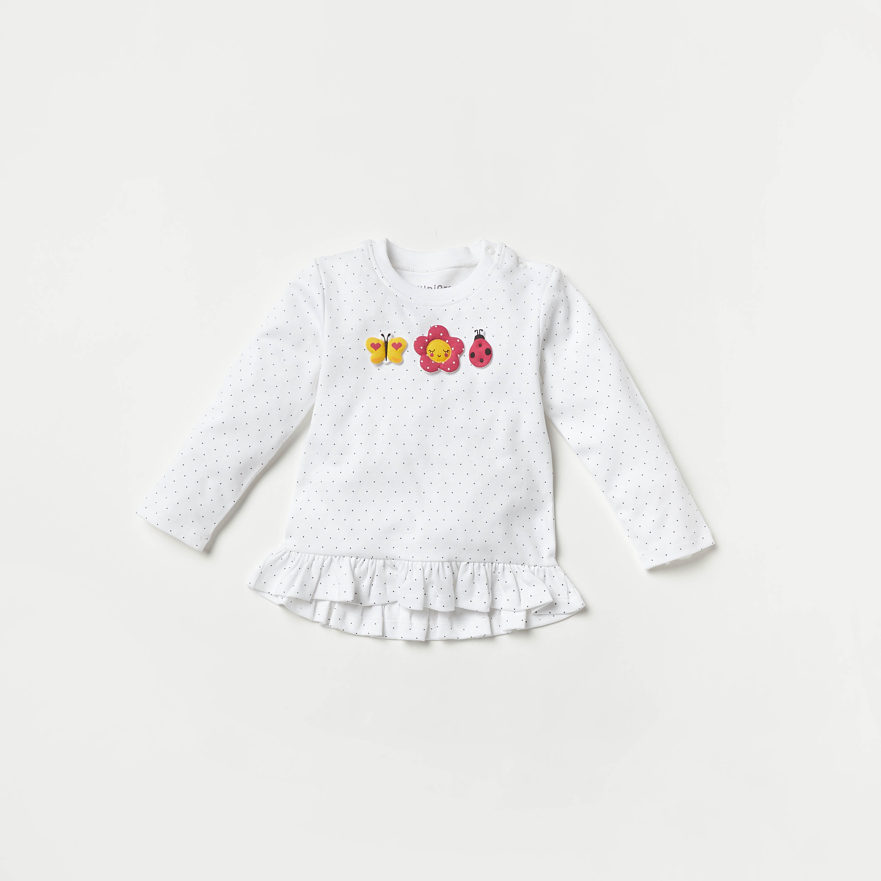 طقم بنطلون بيجاما وبلوزة بأكمام طويلة وطبعات من جونيورز-baby-girls-clothing-nightwear-pyjamasets-image-3