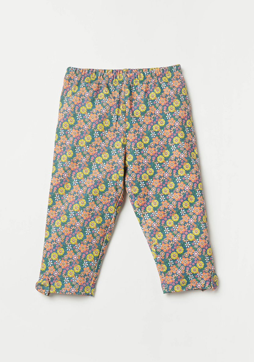 Juniors Printed Long Sleeves Top and Pyjama Set-Pyjama Sets-image-2