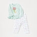Juniors Printed Long Sleeves Top and Pyjama Set-Pyjama Sets-thumbnail-0