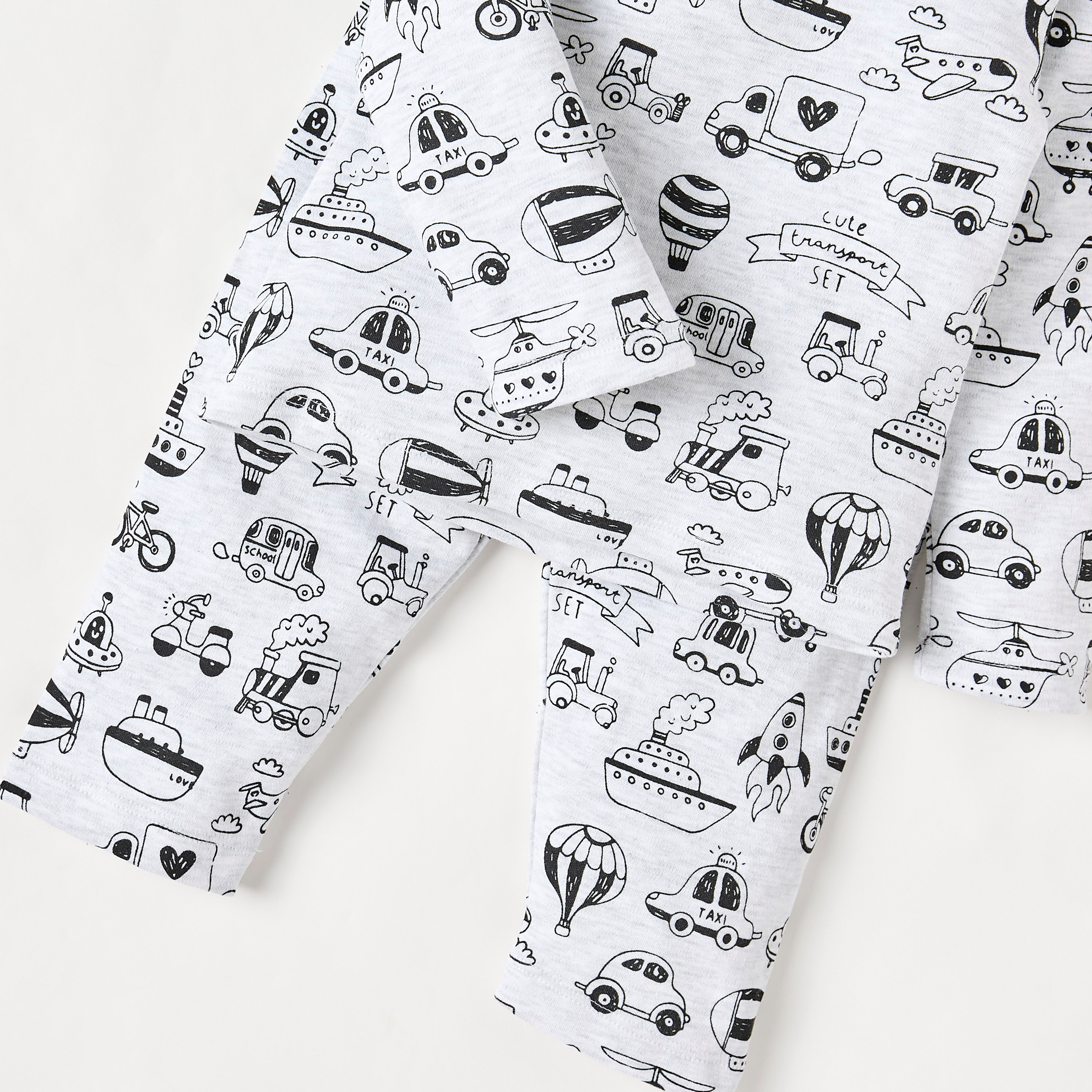Juniors All-Over Print T-shirt and Pyjama Set-baby-boys-clothing-nightwear-pyjamasets-image-5