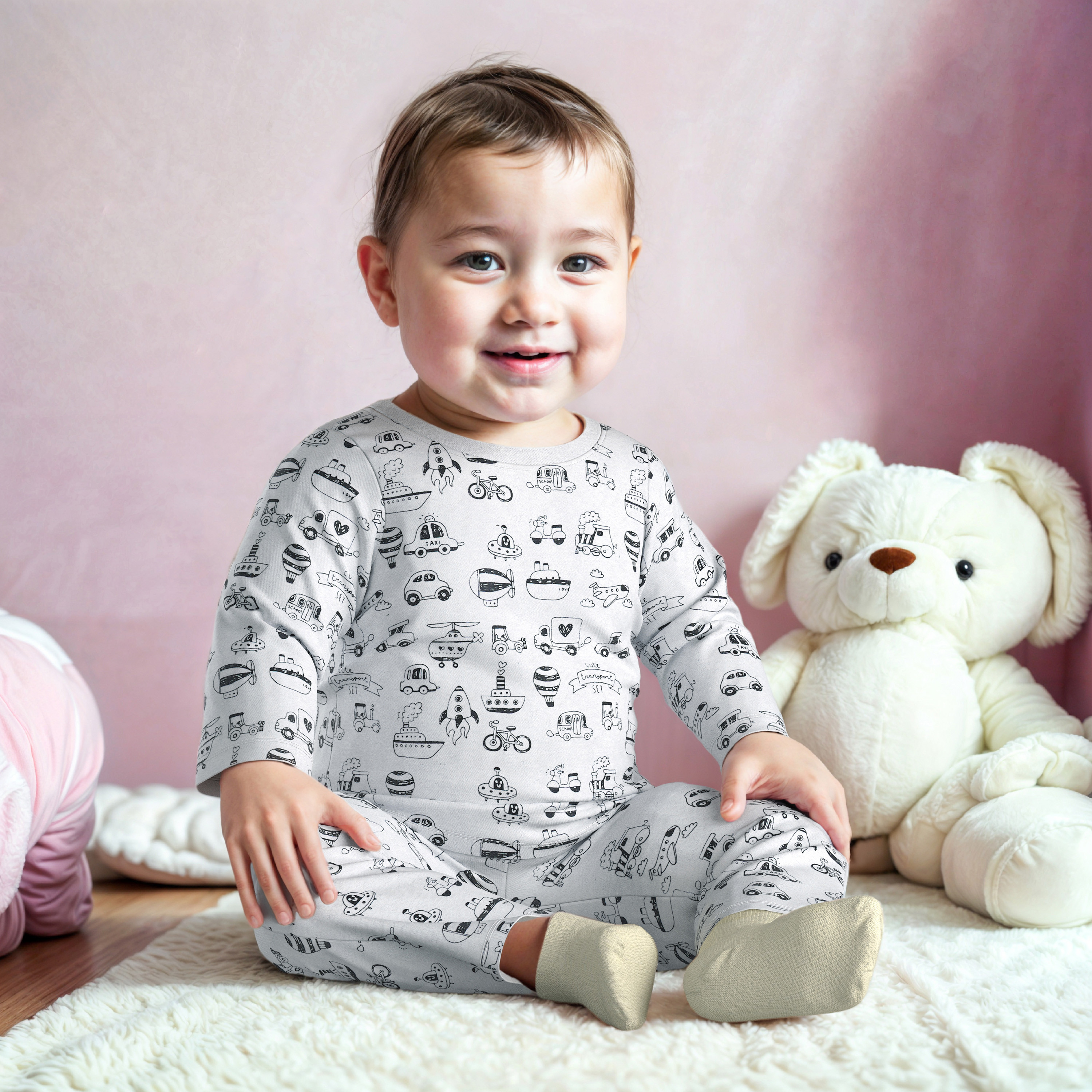 Juniors All-Over Print T-shirt and Pyjama Set-baby-boys-clothing-nightwear-pyjamasets-image-6