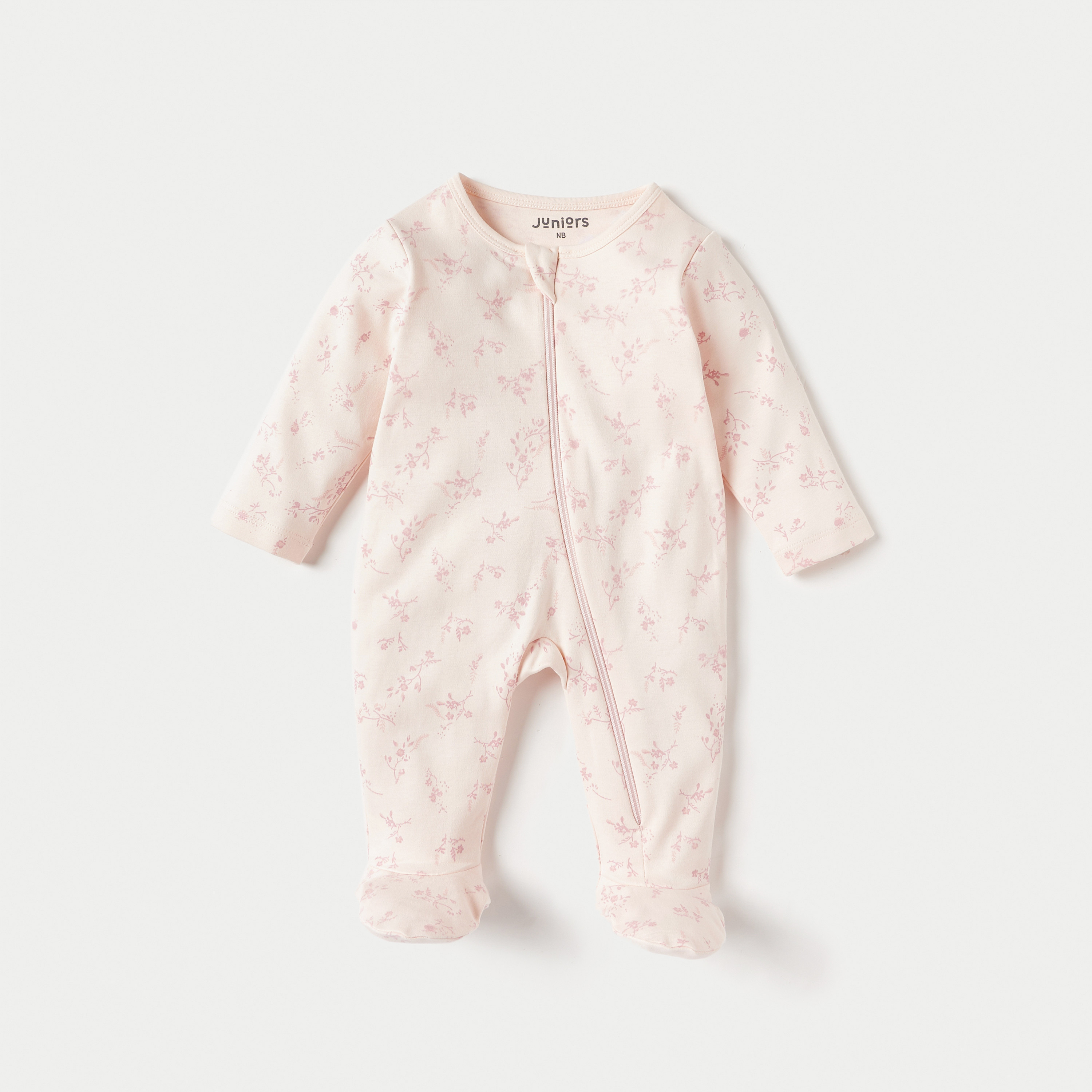 بدلة نوم بسحاب إغلاق وطبعات من جونيورز - طقم من 3 قطع-baby-girls-clothing-nightwear-sleepsuits-image-2