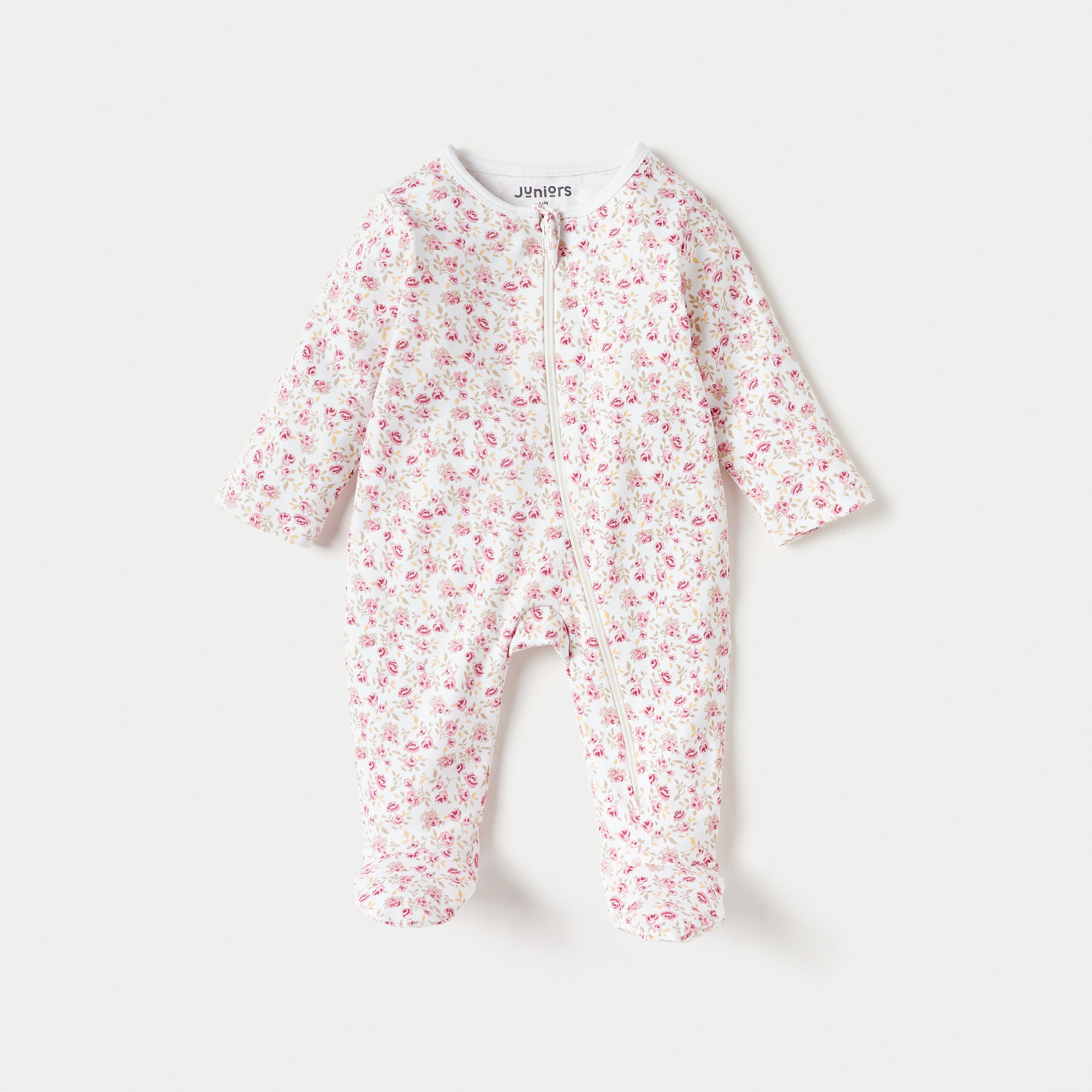 بدلة نوم بسحاب إغلاق وطبعات من جونيورز - طقم من 3 قطع-baby-girls-clothing-nightwear-sleepsuits-image-3