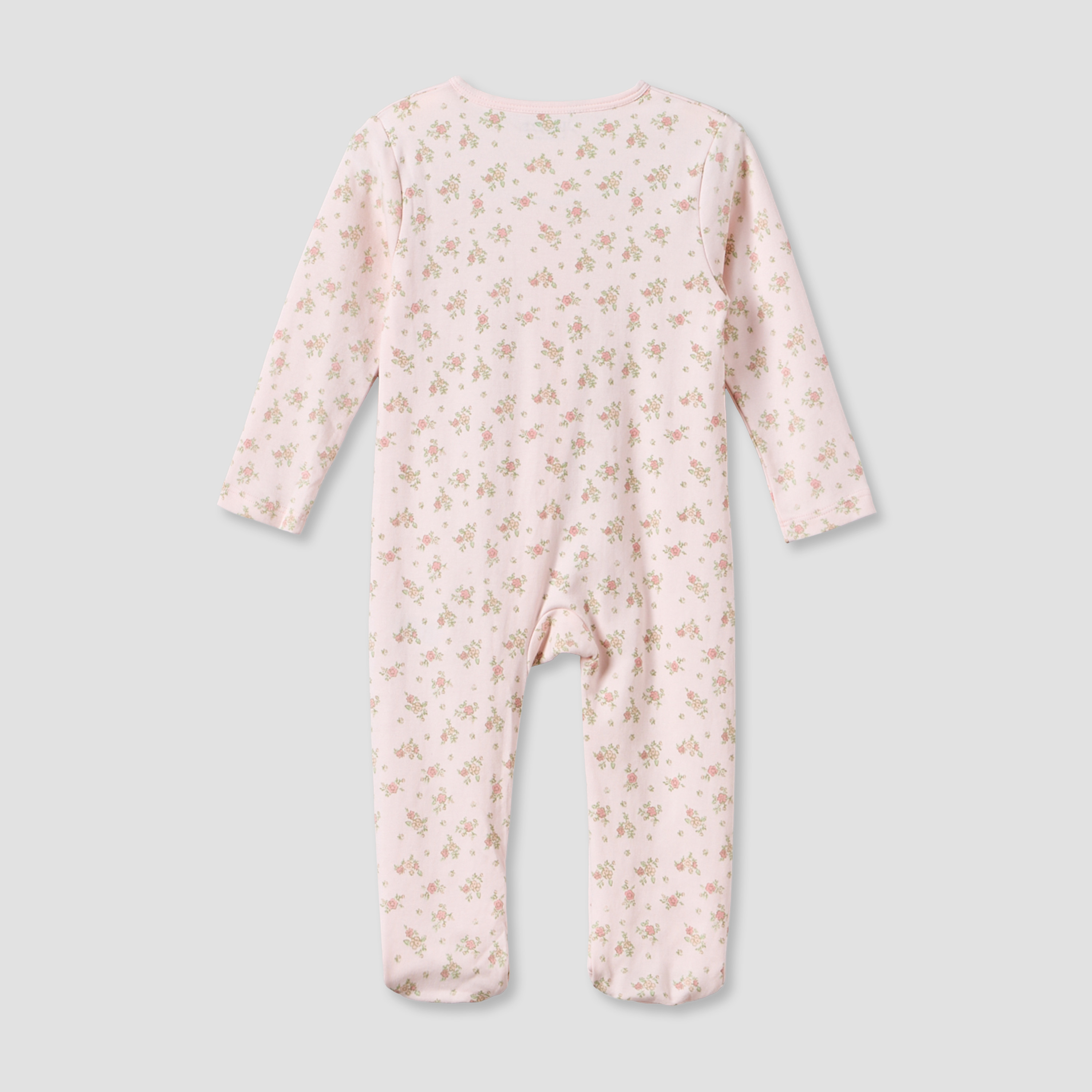 Pack of 3 Juniors Cotton Crew Neck Long Sleeves Sleepsuit with Zip Closure-baby-girls-clothing-nightwear-sleepsuits-image-6