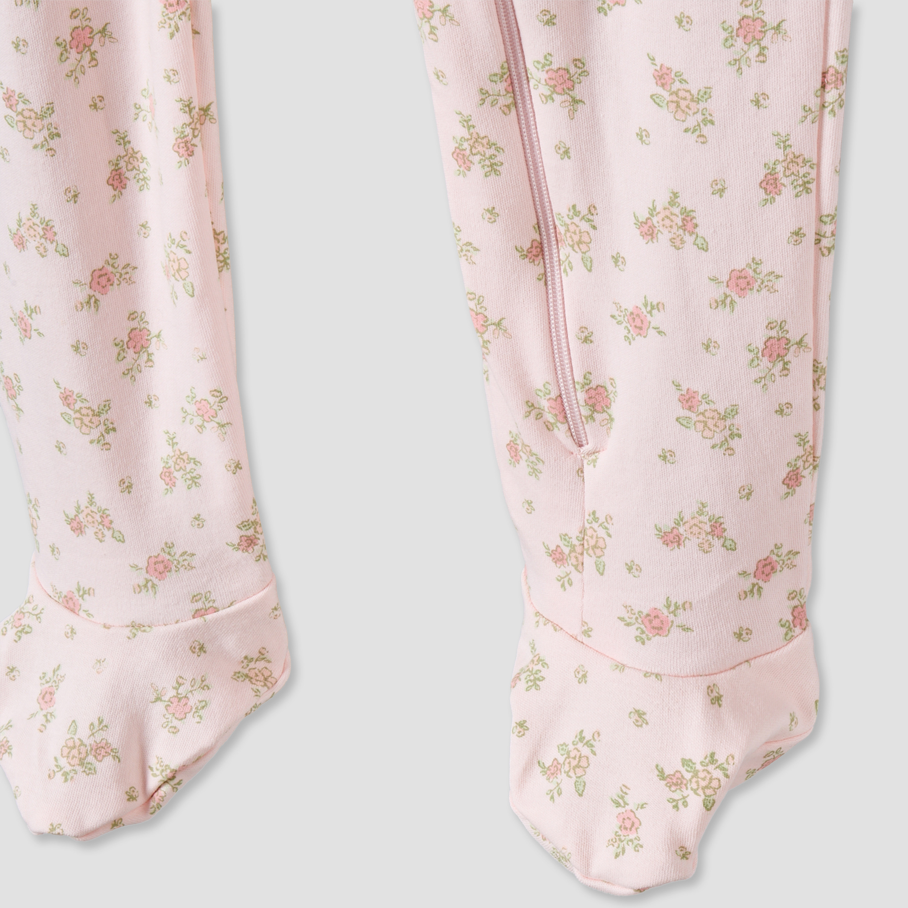 Pack of 3 Juniors Cotton Crew Neck Long Sleeves Sleepsuit with Zip Closure-baby-girls-clothing-nightwear-sleepsuits-image-8