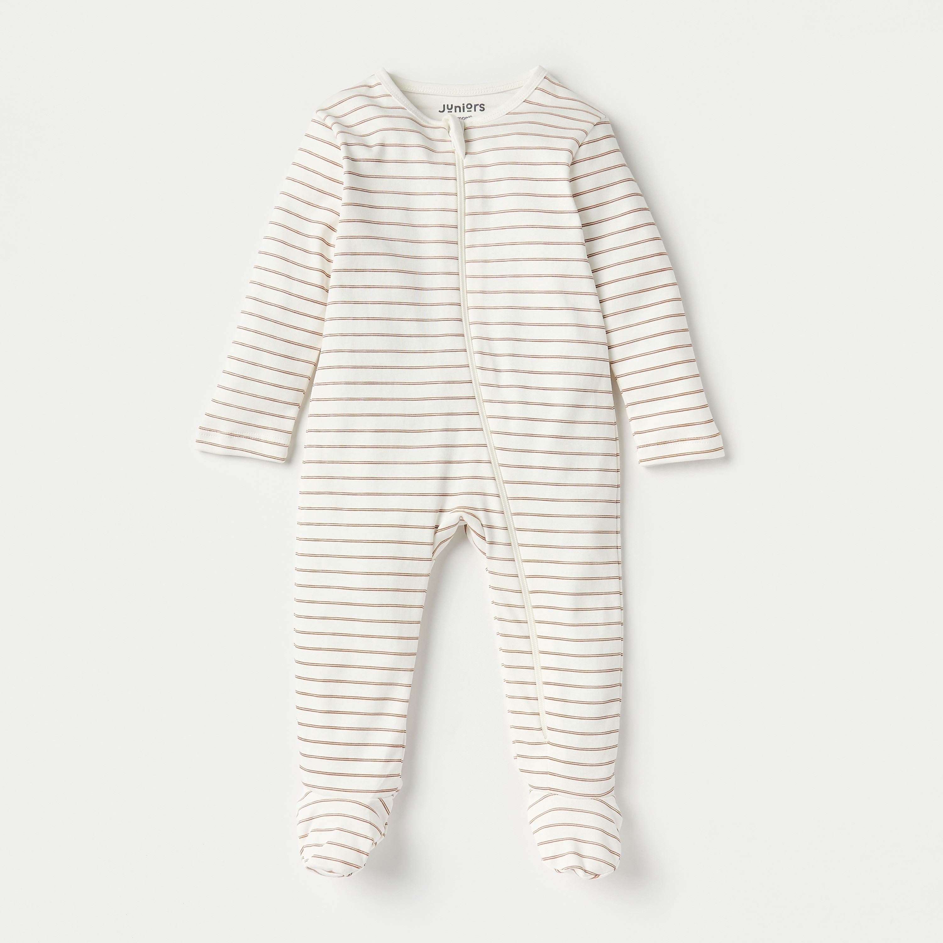 Juniors Bunny Print Sleepsuit with Long Sleeves and Zip Closure - Set of 3-baby-boys-clothing-nightwear-sleepsuits-image-2