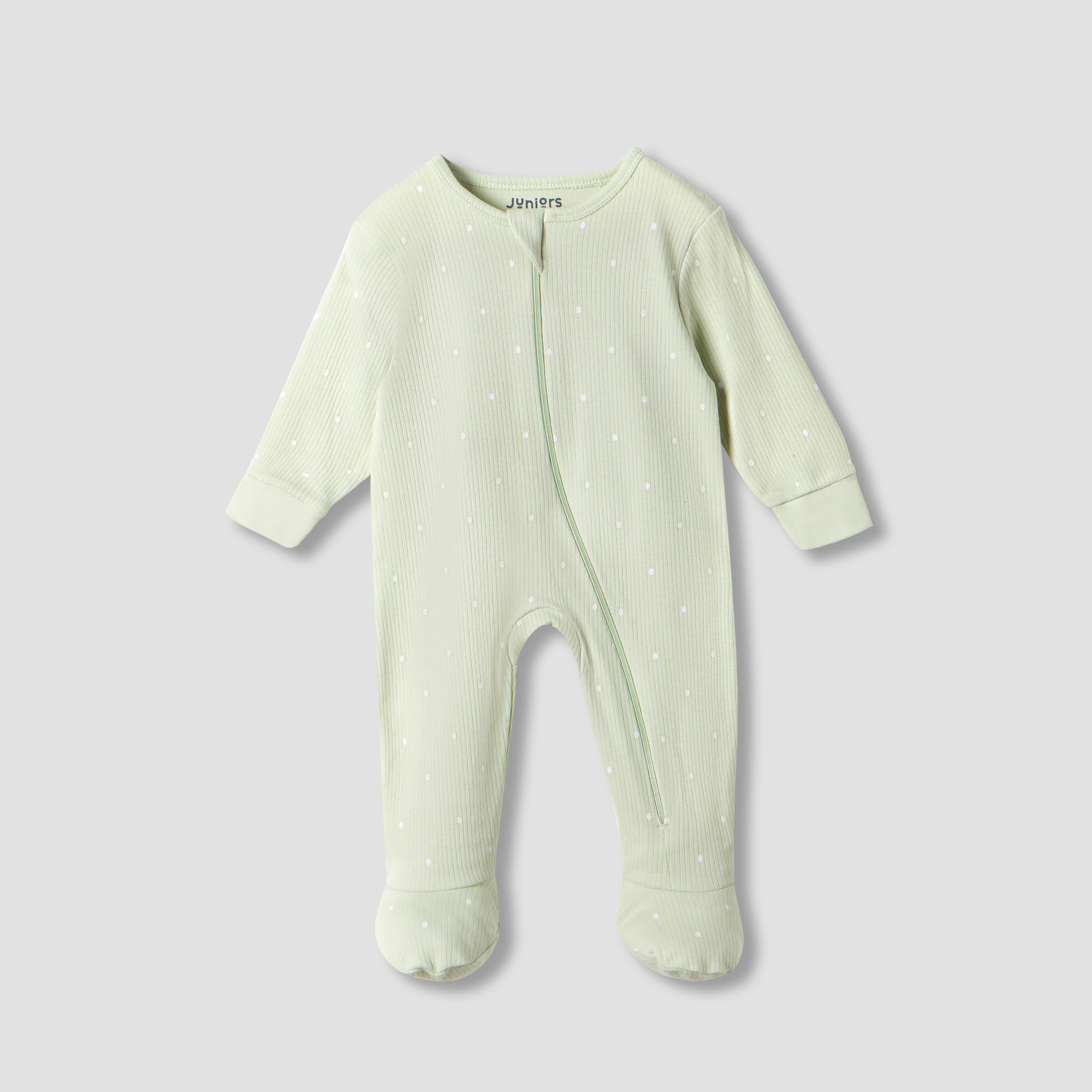 Juniors Printed Closed Feet Sleepsuit with Long Sleeves - Set of 3-baby-girls-clothing-nightwear-sleepsuits-image-2