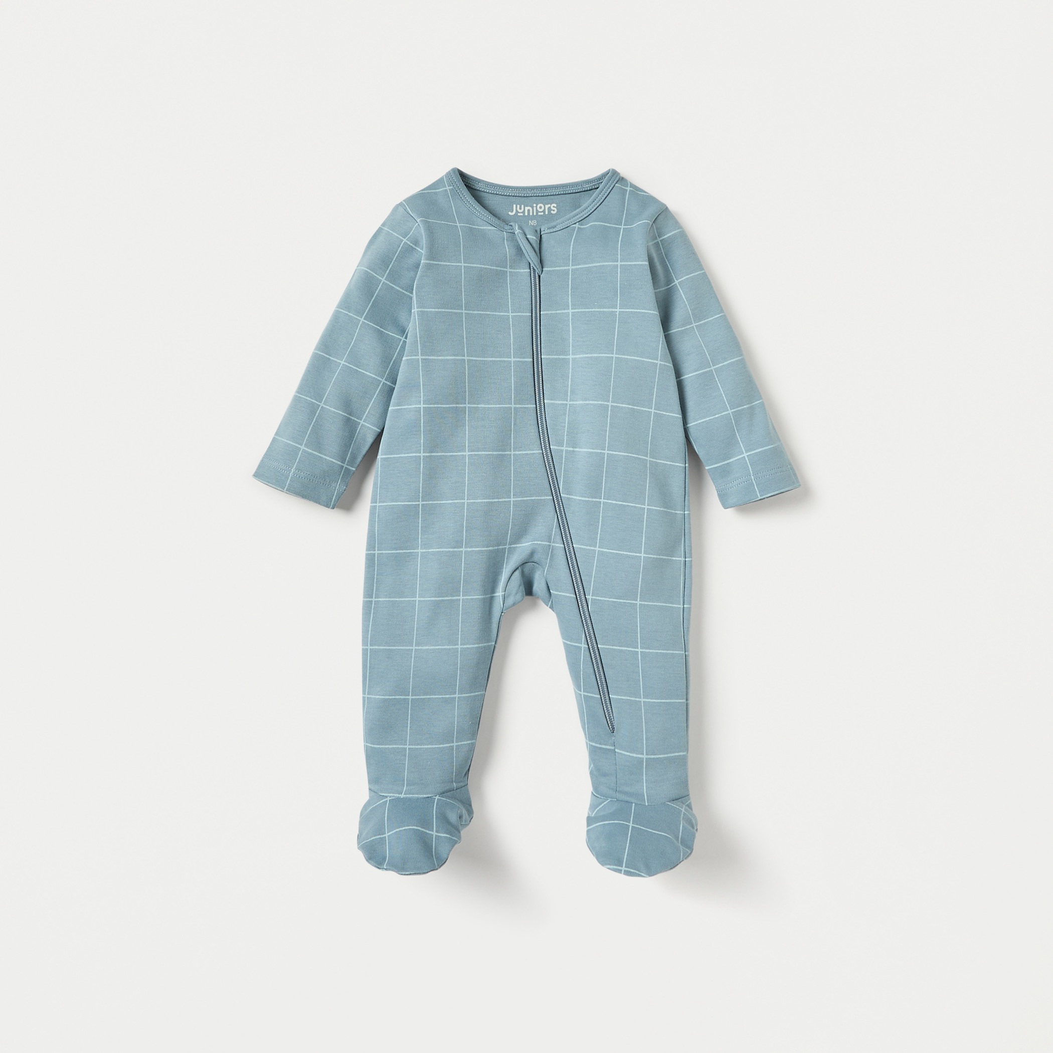 Juniors Printed Sleepsuit with Zip Closure - Set of 3-baby-boys-clothing-nightwear-sleepsuits-image-4