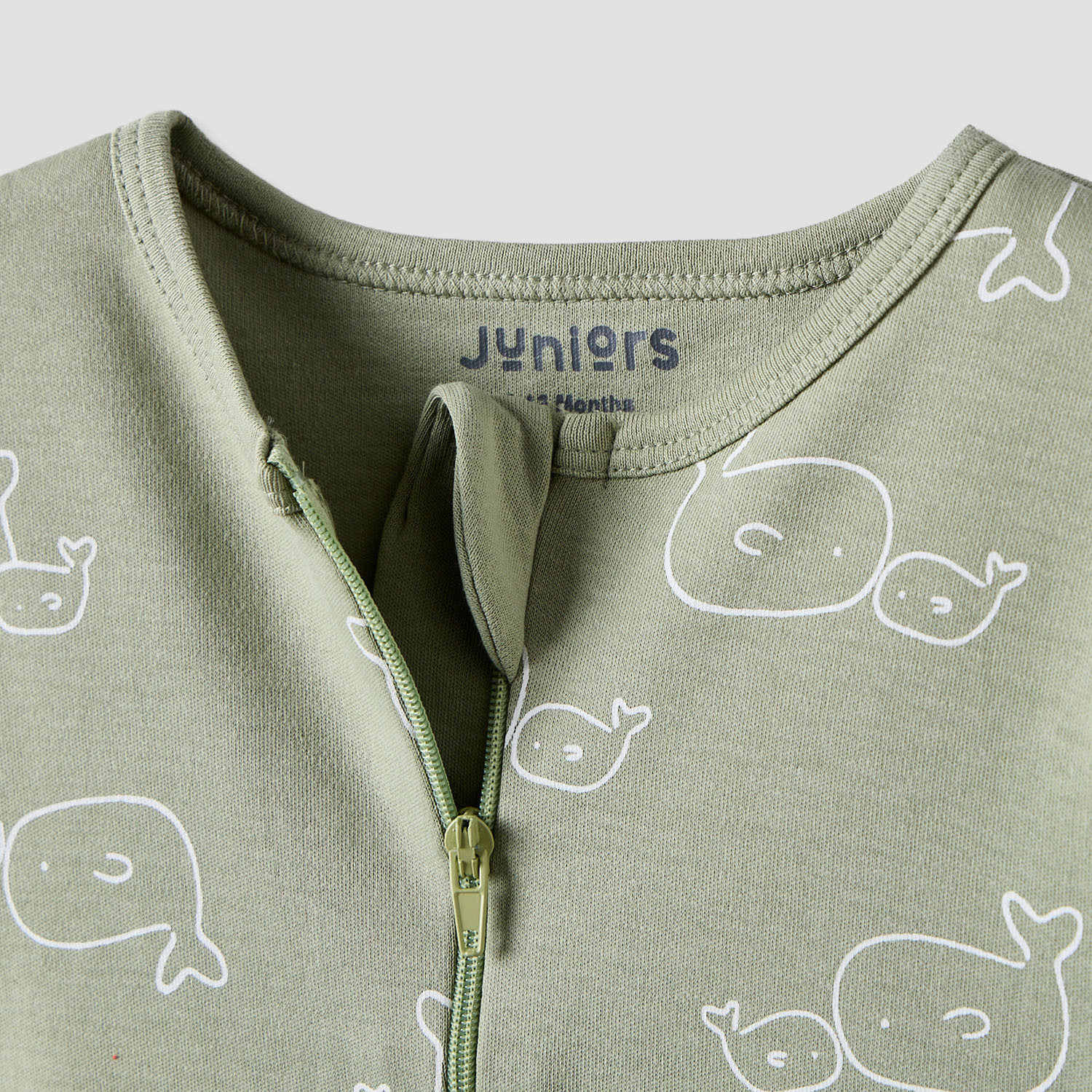 Pack of 3 Juniors Cotton Crew Neck Long Sleeves Sleepsuit with Zip Closure-baby-boys-clothing-nightwear-sleepsuits-image-6