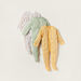 Juniors Floral Print Closed Feet Sleepsuit with Long Sleeves - Set of 3-Multipacks-thumbnailMobile-0