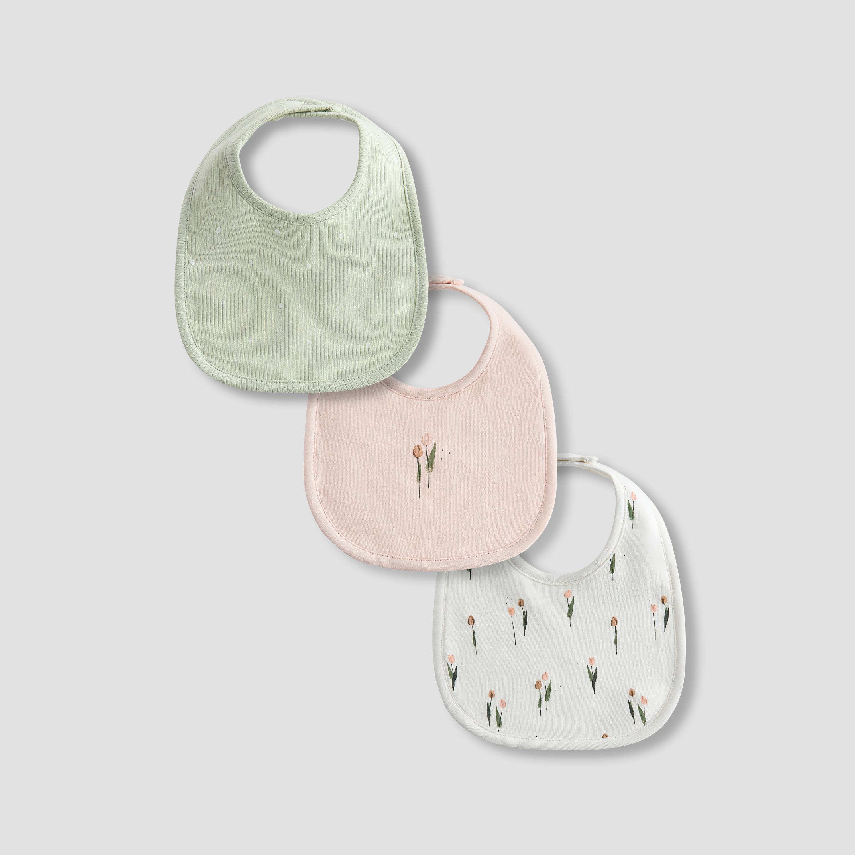 Juniors Assorted Bib with Snap Button Closure - Set of 3-baby-feeding-bibs-image-1