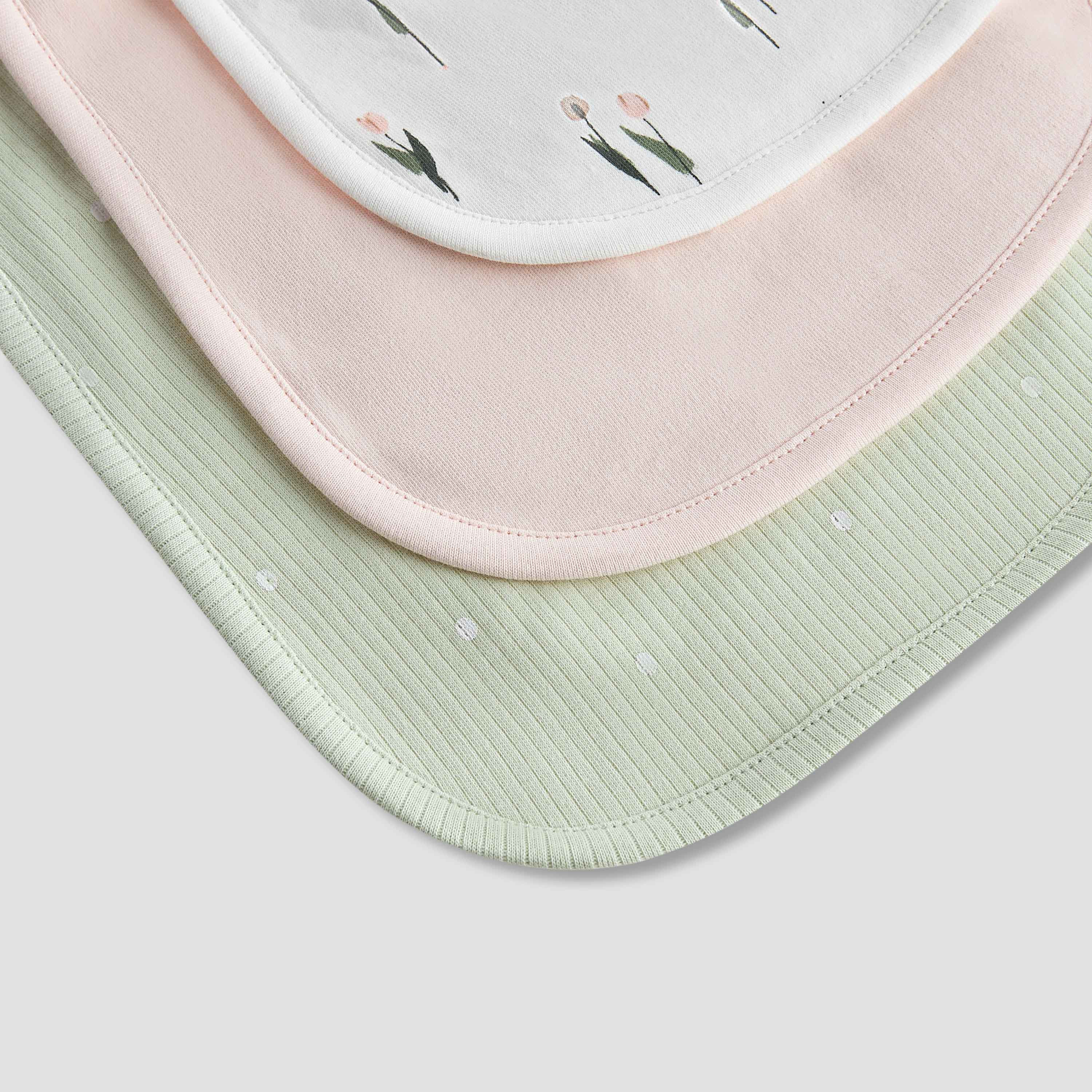 Juniors Assorted Bib with Snap Button Closure - Set of 3-baby-feeding-bibs-image-6