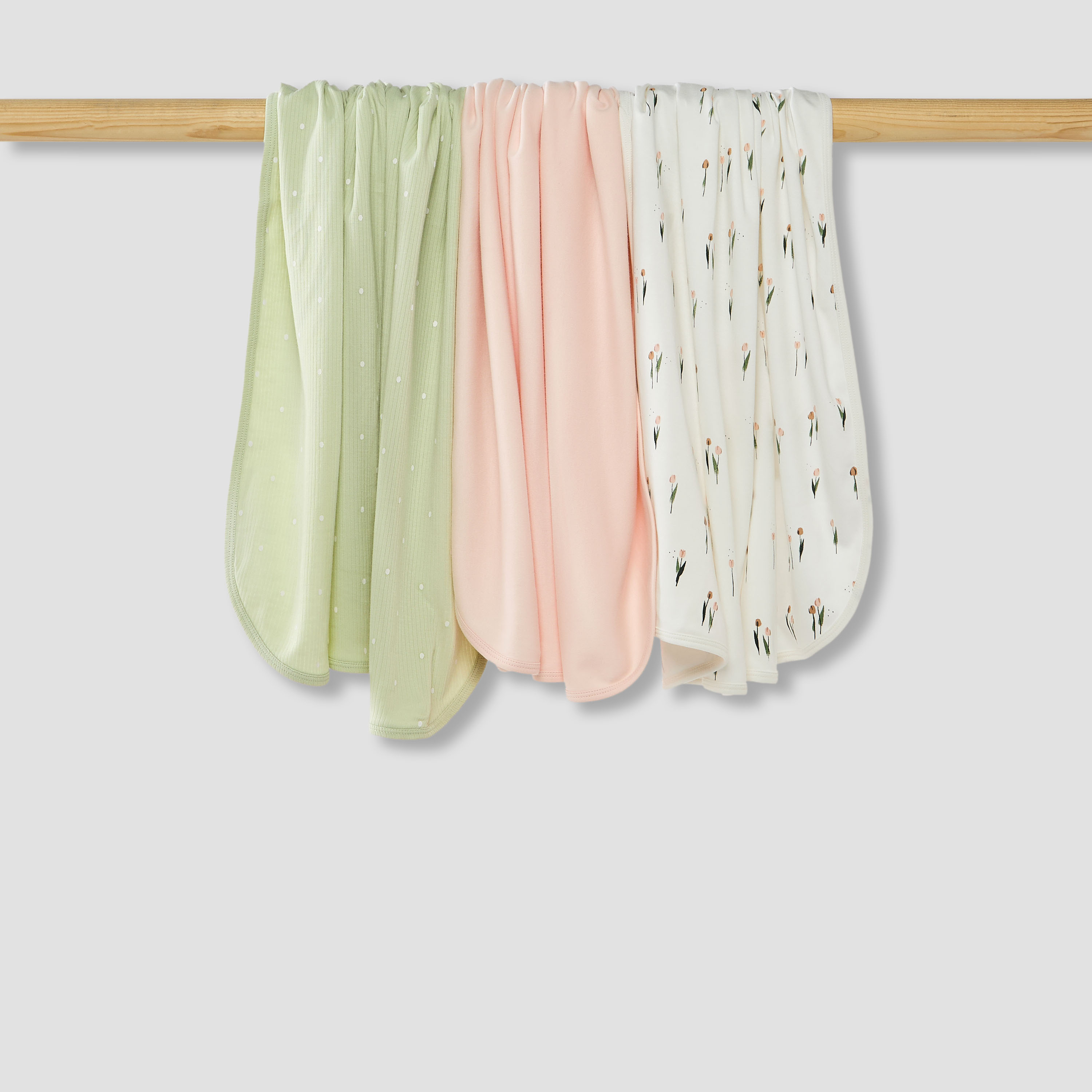 Juniors Assorted Receiving Blanket - Set of 3-baby-nursery-blanketsandswaddles-receivingblankets-image-1