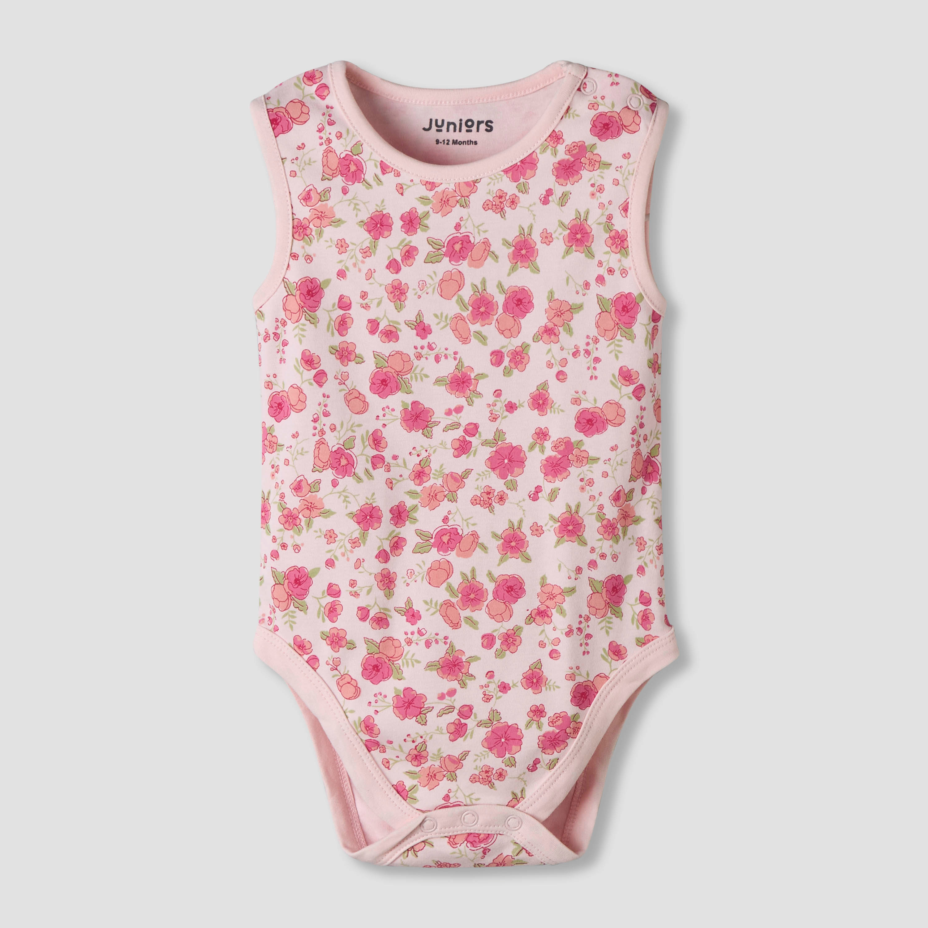Pack of 7 Juniors Cotton Sleeveless Bodysuit with Floral Print-baby-girls-clothing-bodysuits-image-4