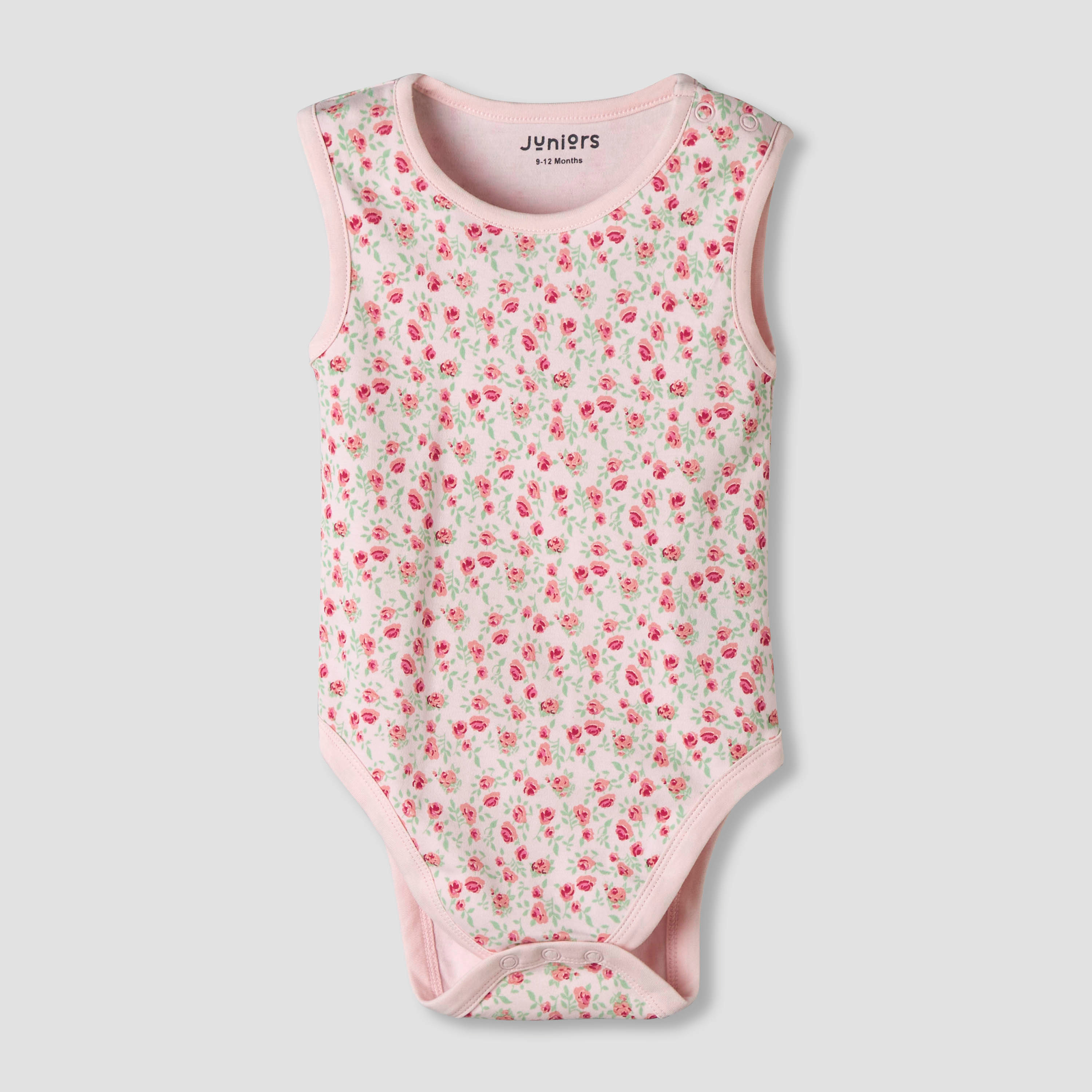 Pack of 7 Juniors Cotton Sleeveless Bodysuit with Floral Print-baby-girls-clothing-bodysuits-image-6