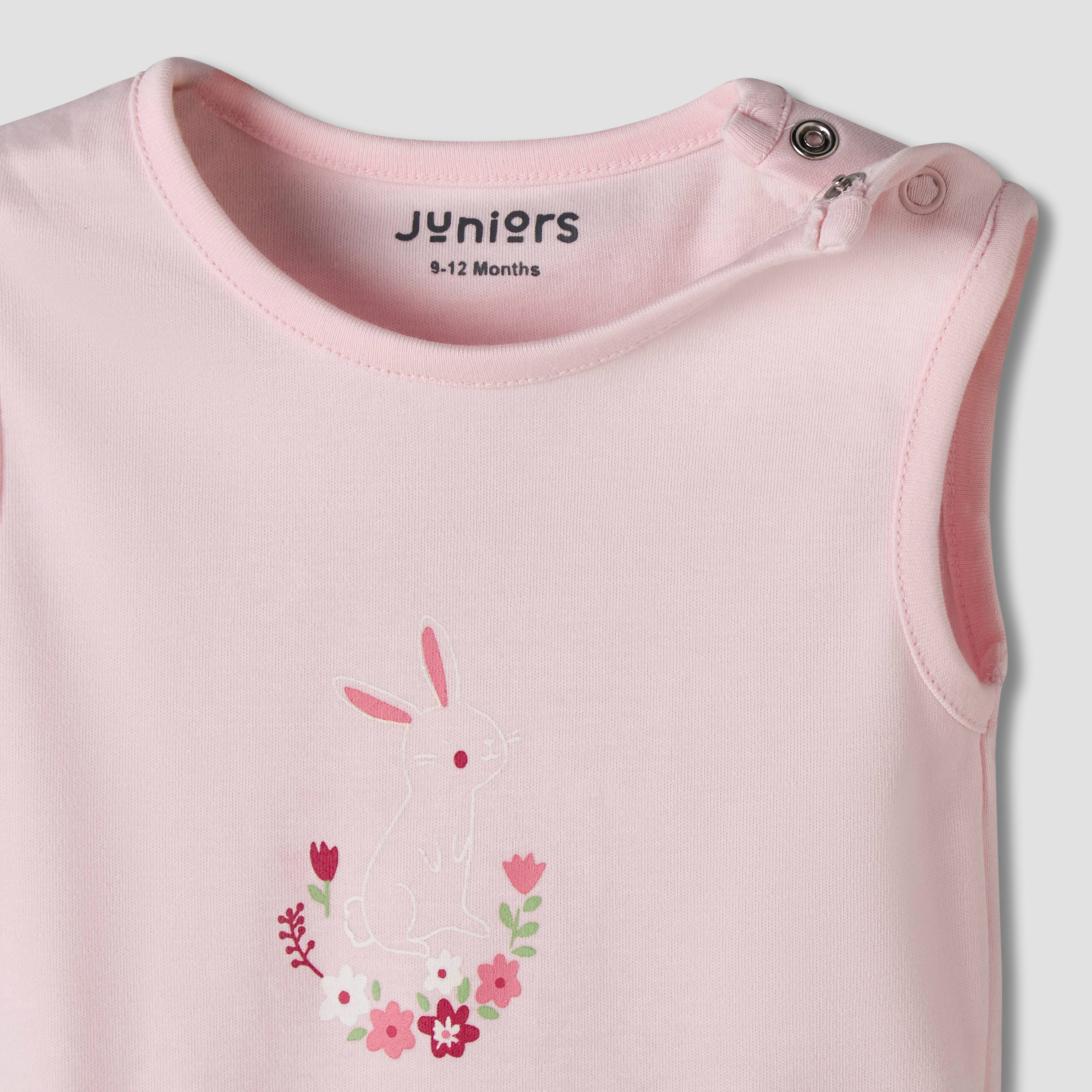 Pack of 7 Juniors Cotton Sleeveless Bodysuit with Floral Print-baby-girls-clothing-bodysuits-image-10