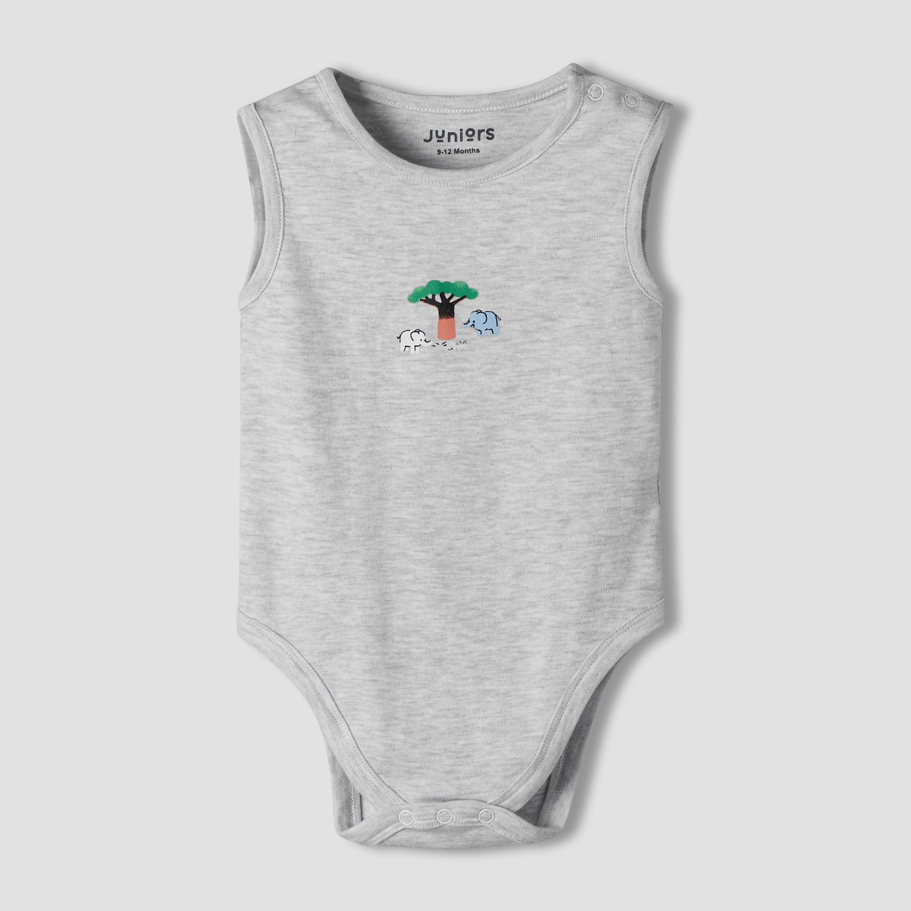 Pack of 7 Juniors Cotton Sleeveless Bodysuit with Assorted Print-baby-boys-clothing-bodysuits-image-4