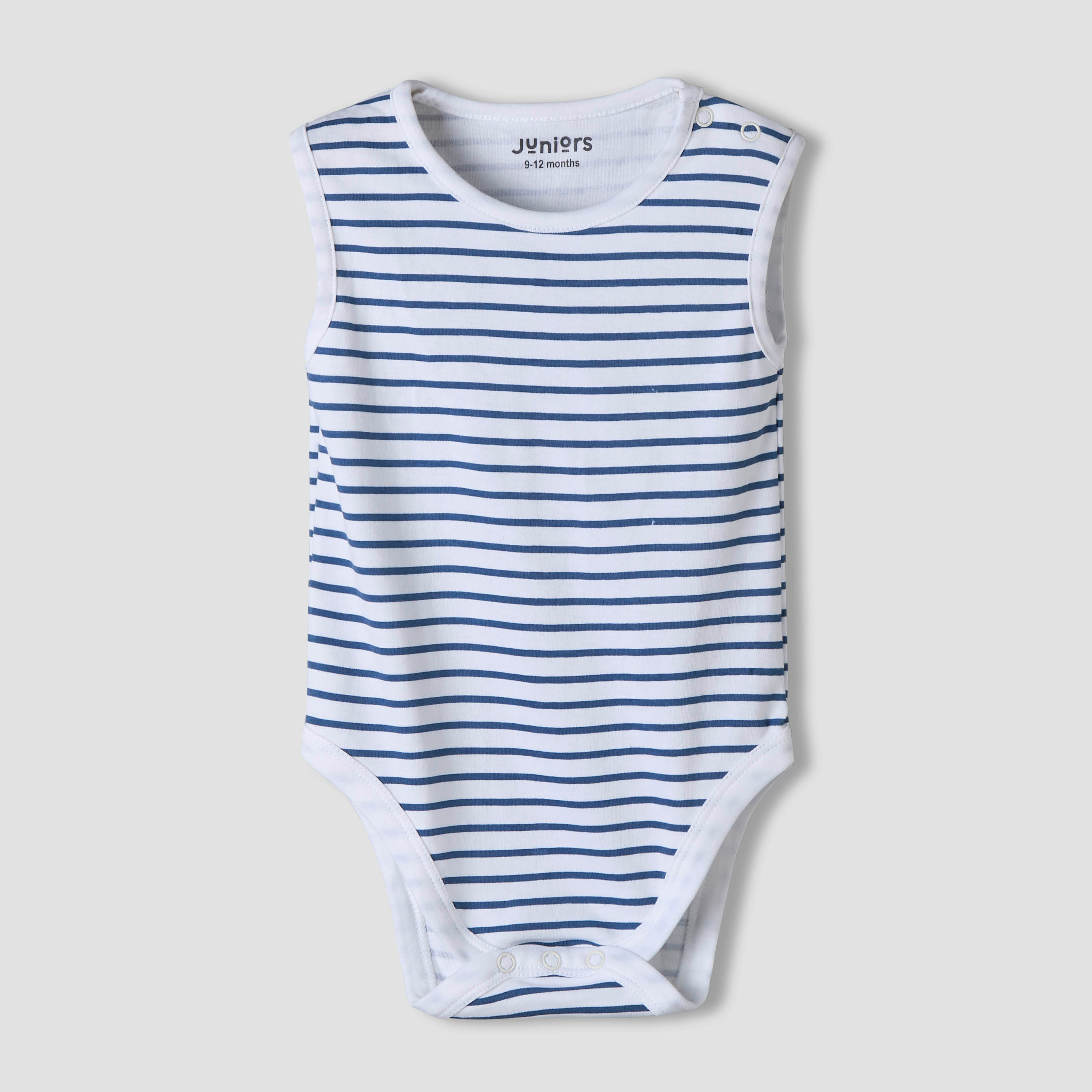 Pack of 7 Juniors Cotton Round Neck Sleeveless Bodysuit with Dinosaur Print-baby-boys-clothing-bodysuits-image-4