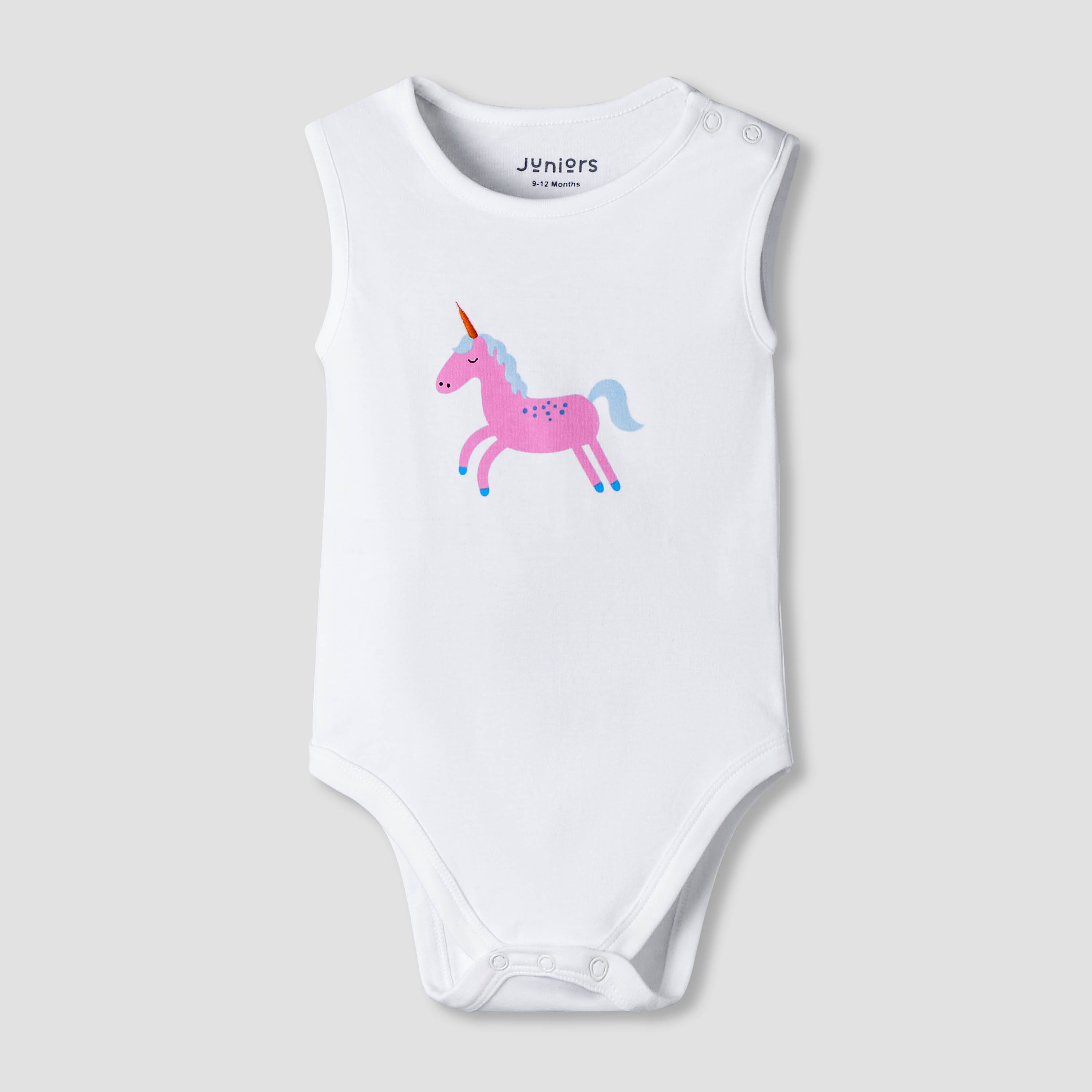 Pack of 7 Juniors Cotton Sleeveless Bodysuit with Fun Print-baby-girls-clothing-bodysuits-image-4