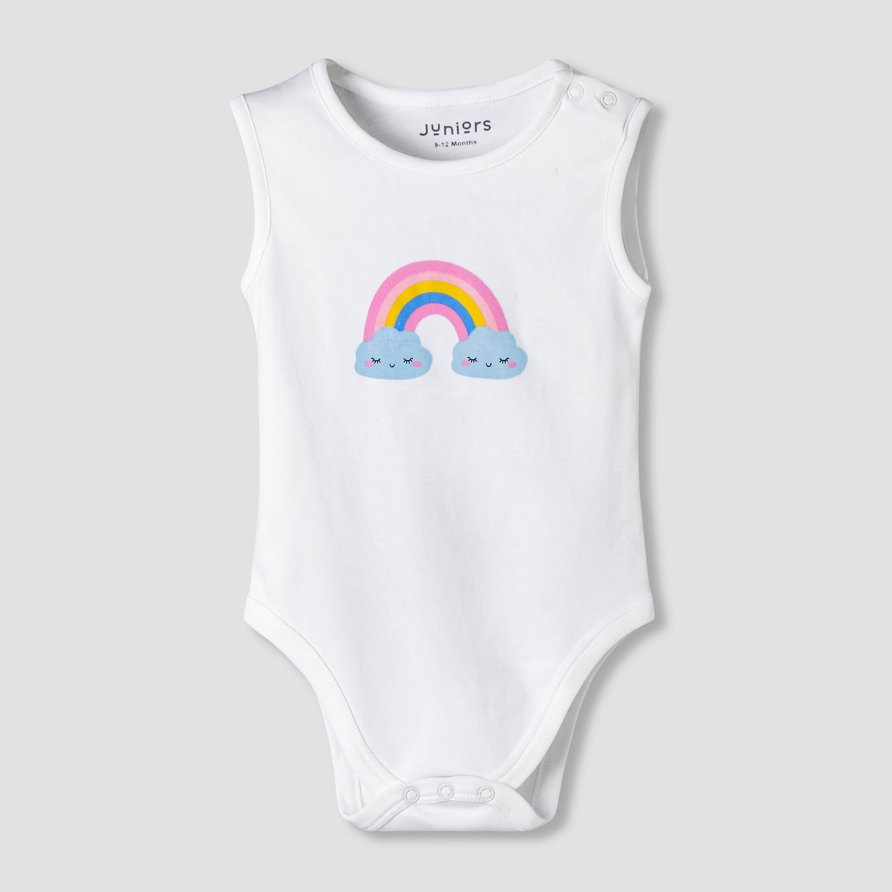 Pack of 7 Juniors Cotton Sleeveless Bodysuit with Unicorn Print-baby-girls-clothing-bodysuits-image-5