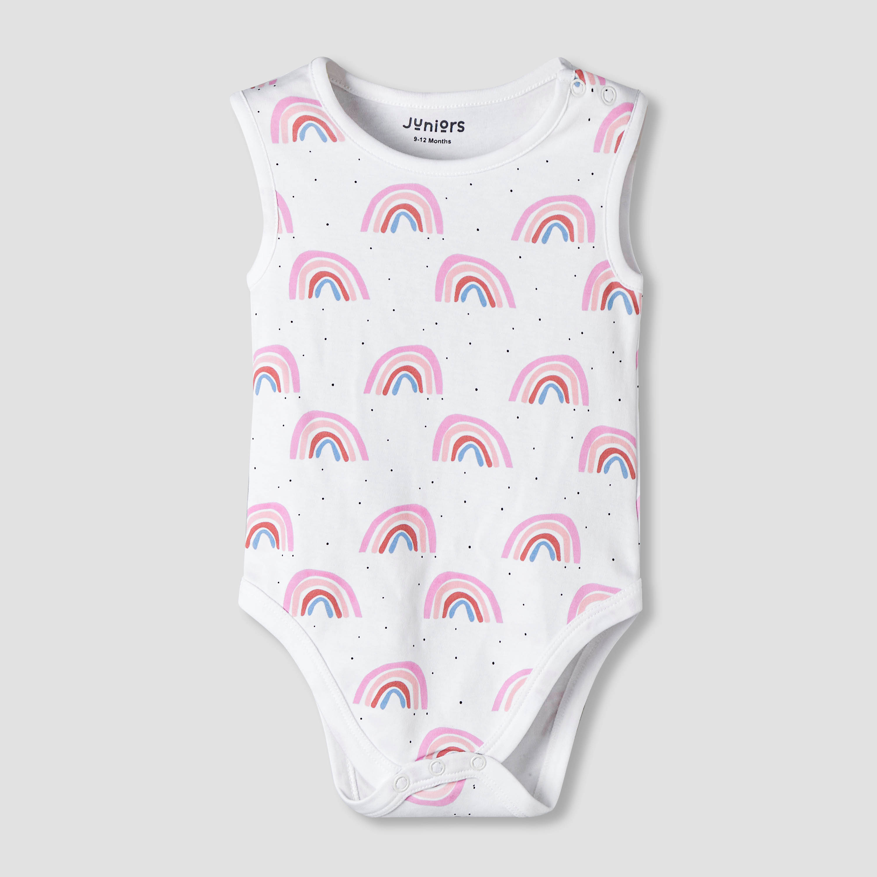 Pack of 7 Juniors Cotton Sleeveless Bodysuit with Unicorn Print-baby-girls-clothing-bodysuits-image-6