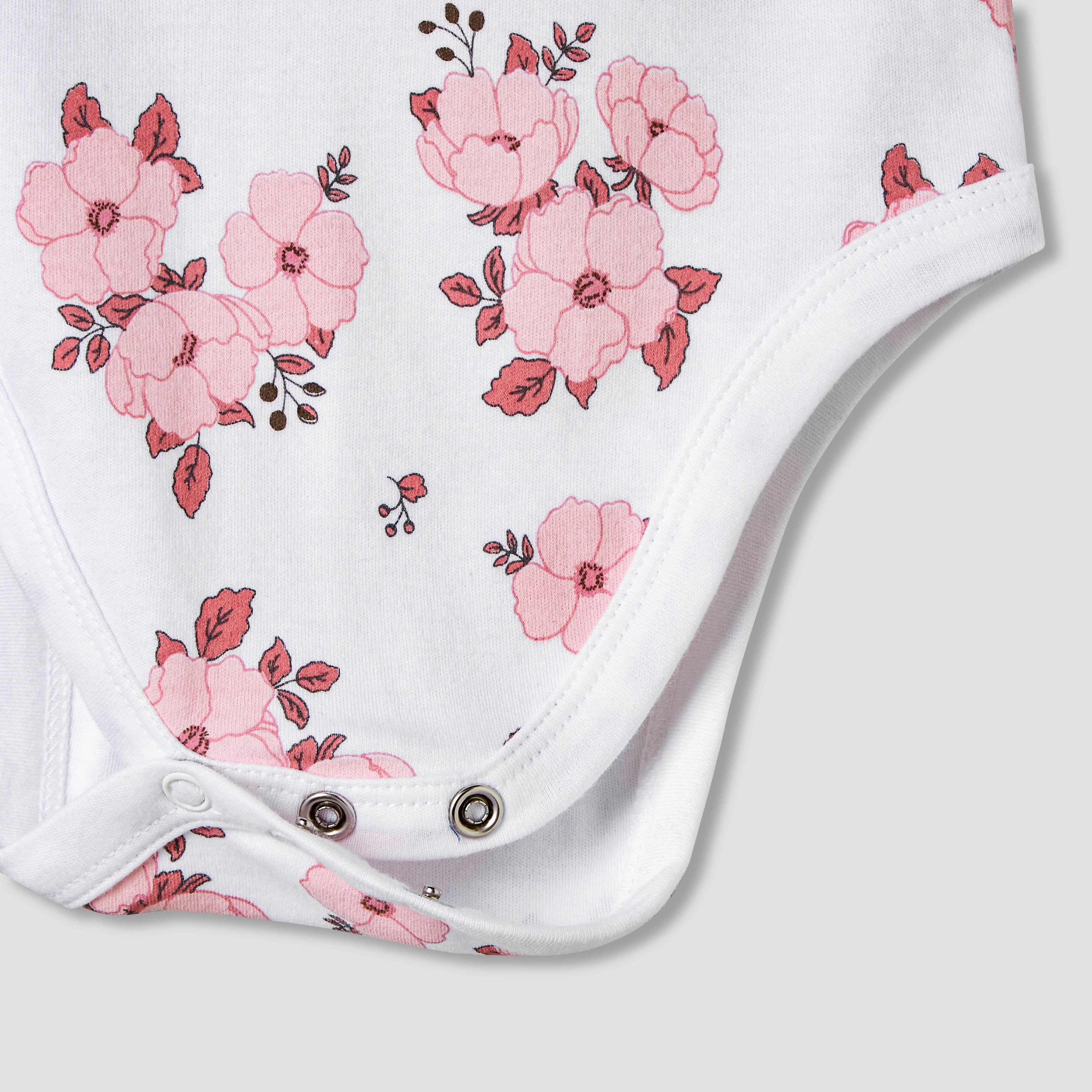 Pack of 7 Juniors Cotton Sleeveless Bodysuit with Floral Print-baby-girls-clothing-bodysuits-image-11