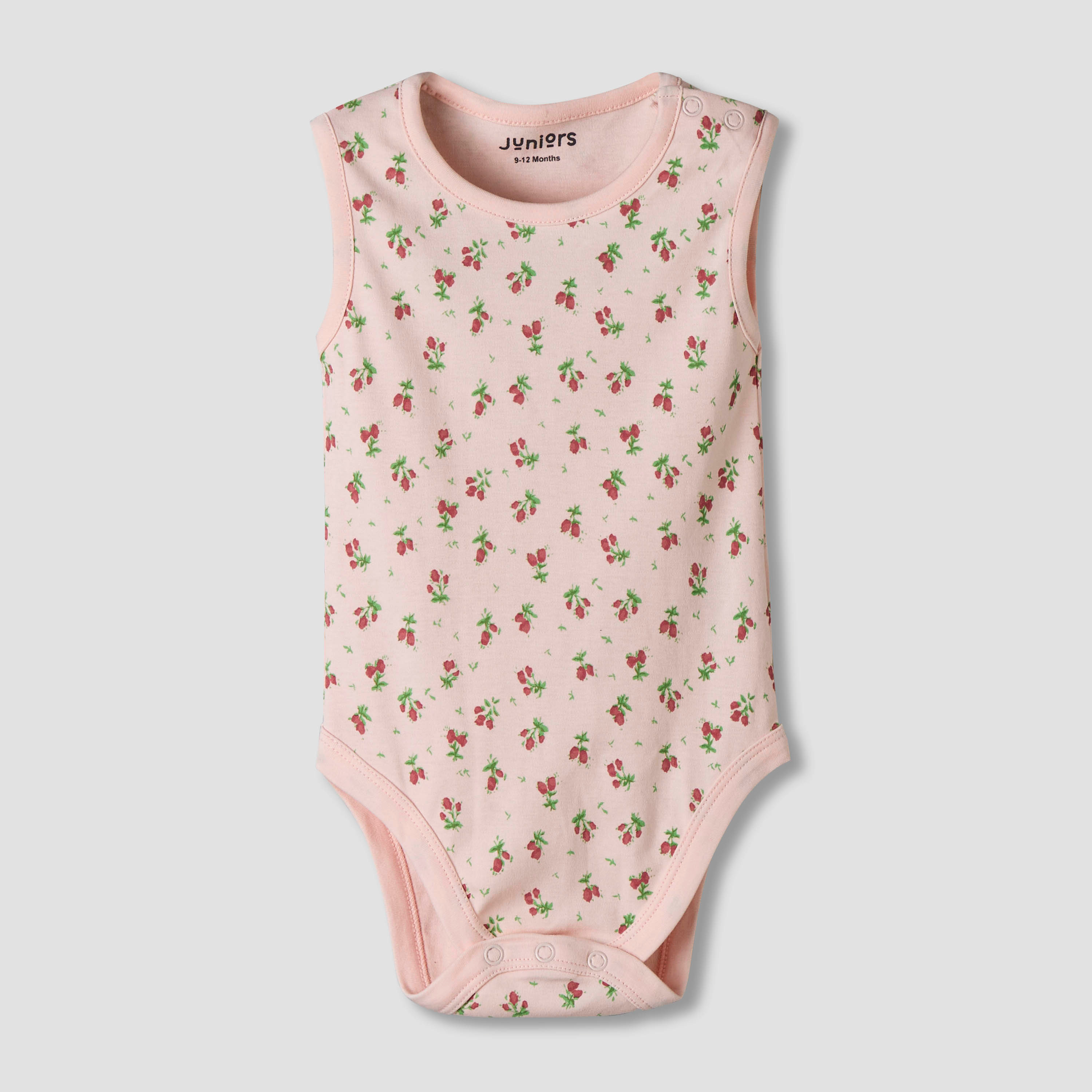 Pack of 7 Juniors Cotton Sleeveless Bodysuit with Floral Print-baby-girls-clothing-bodysuits-image-4