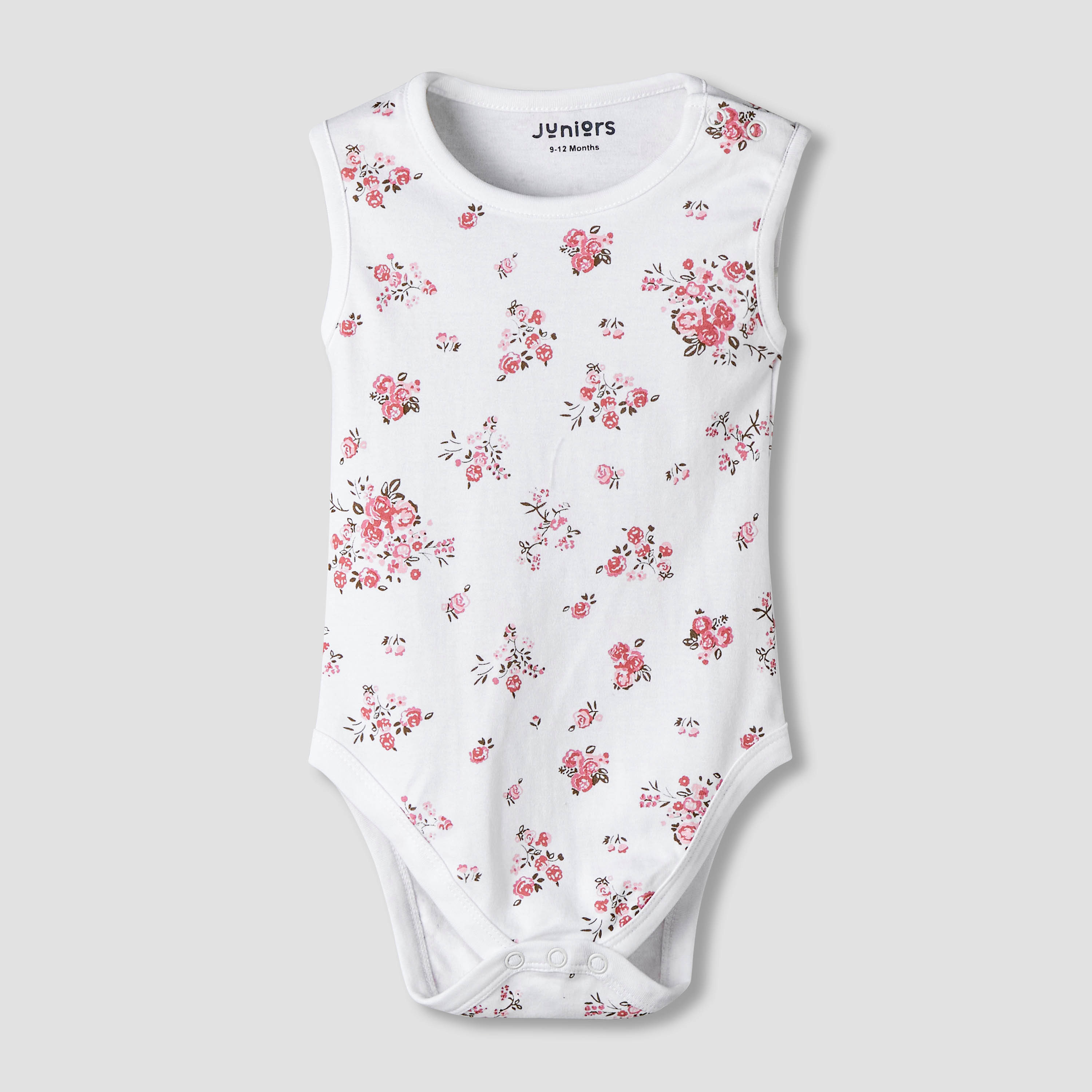 Pack of 7 Juniors Cotton Sleeveless Bodysuit with Floral Print-baby-girls-clothing-bodysuits-image-6