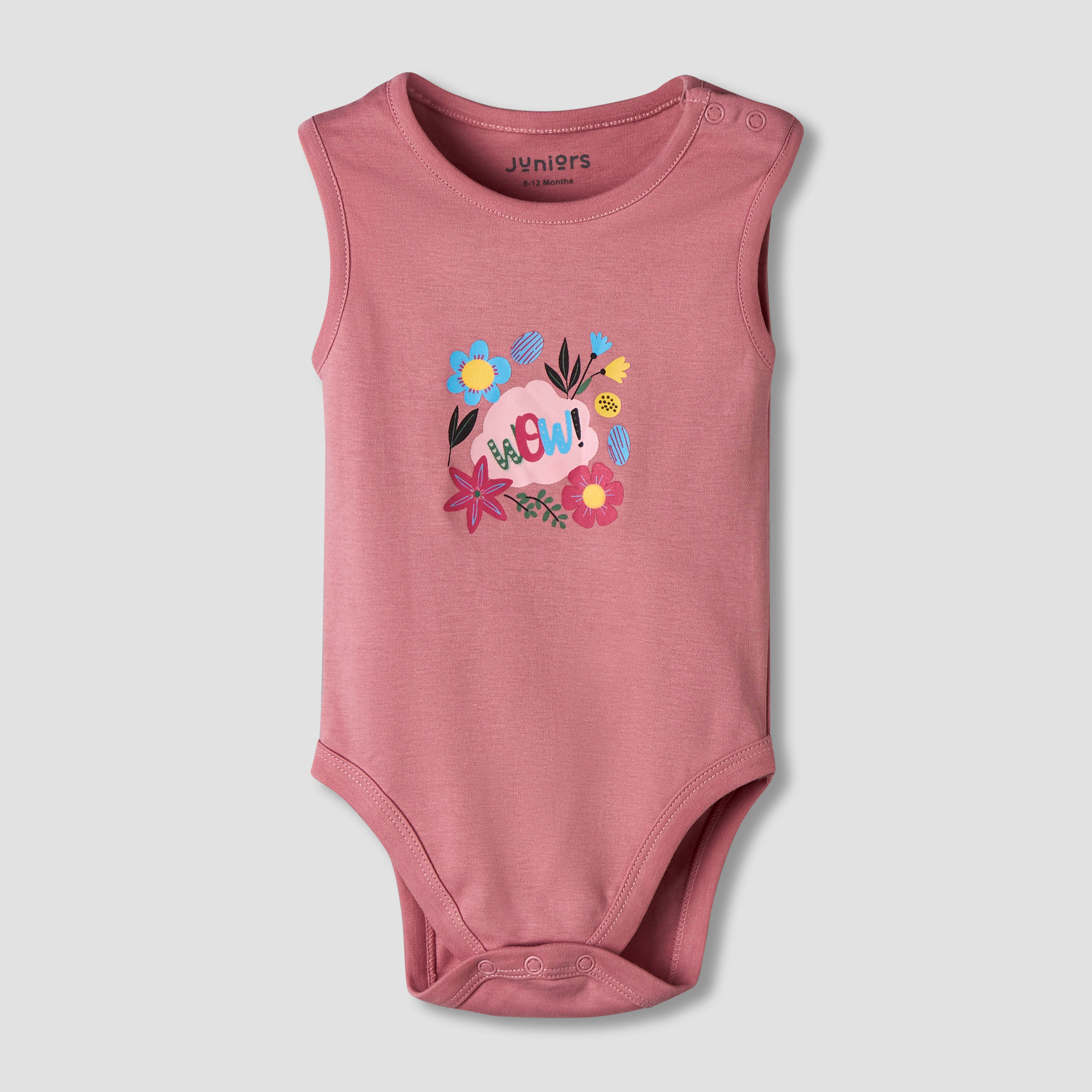 Pack of 7 Juniors Cotton Sleeveless Bodysuit with Floral Print-baby-girls-clothing-bodysuits-image-7