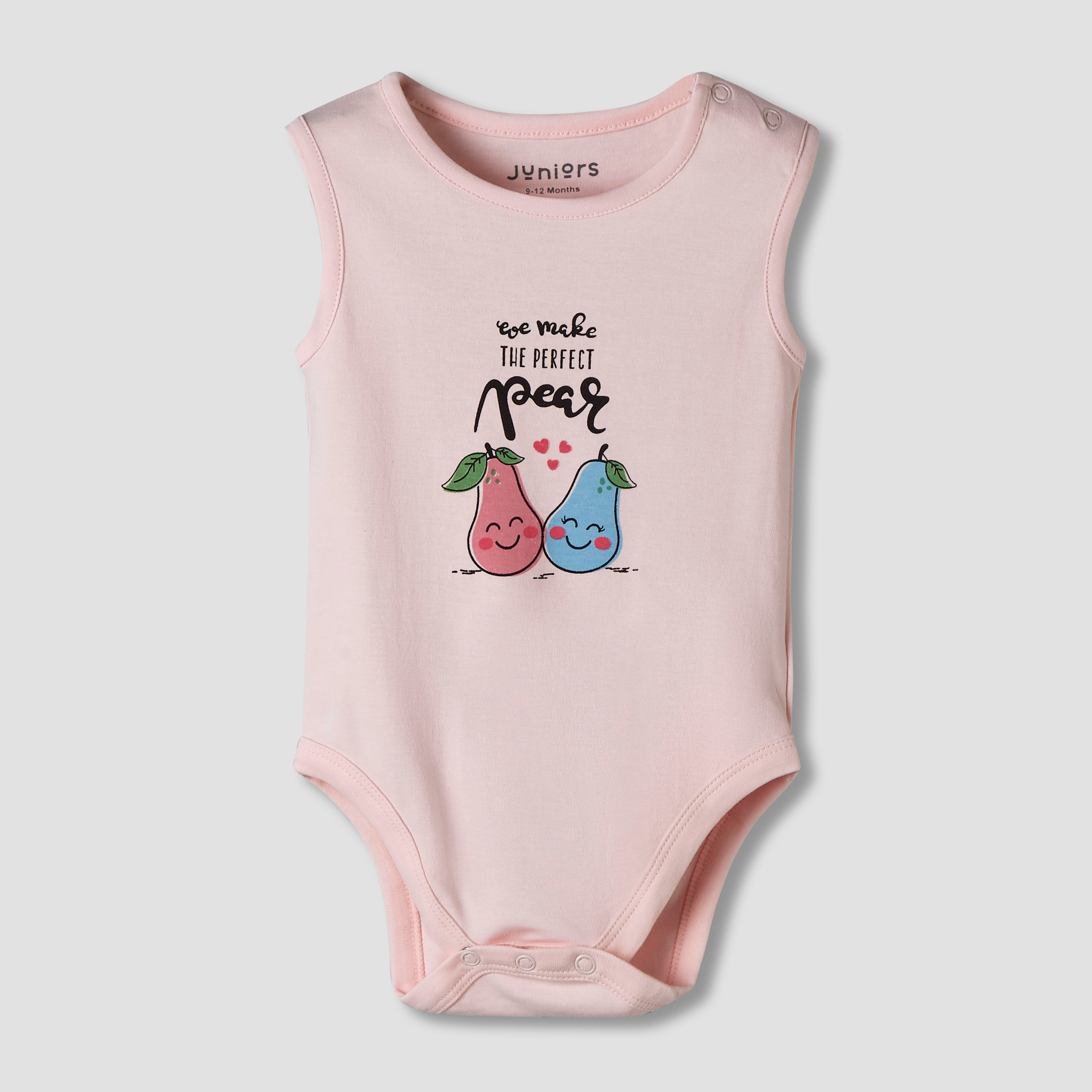 Pack of 7 Juniors Cotton Sleeveless Bodysuit with Fruit Print-baby-girls-clothing-bodysuits-image-9