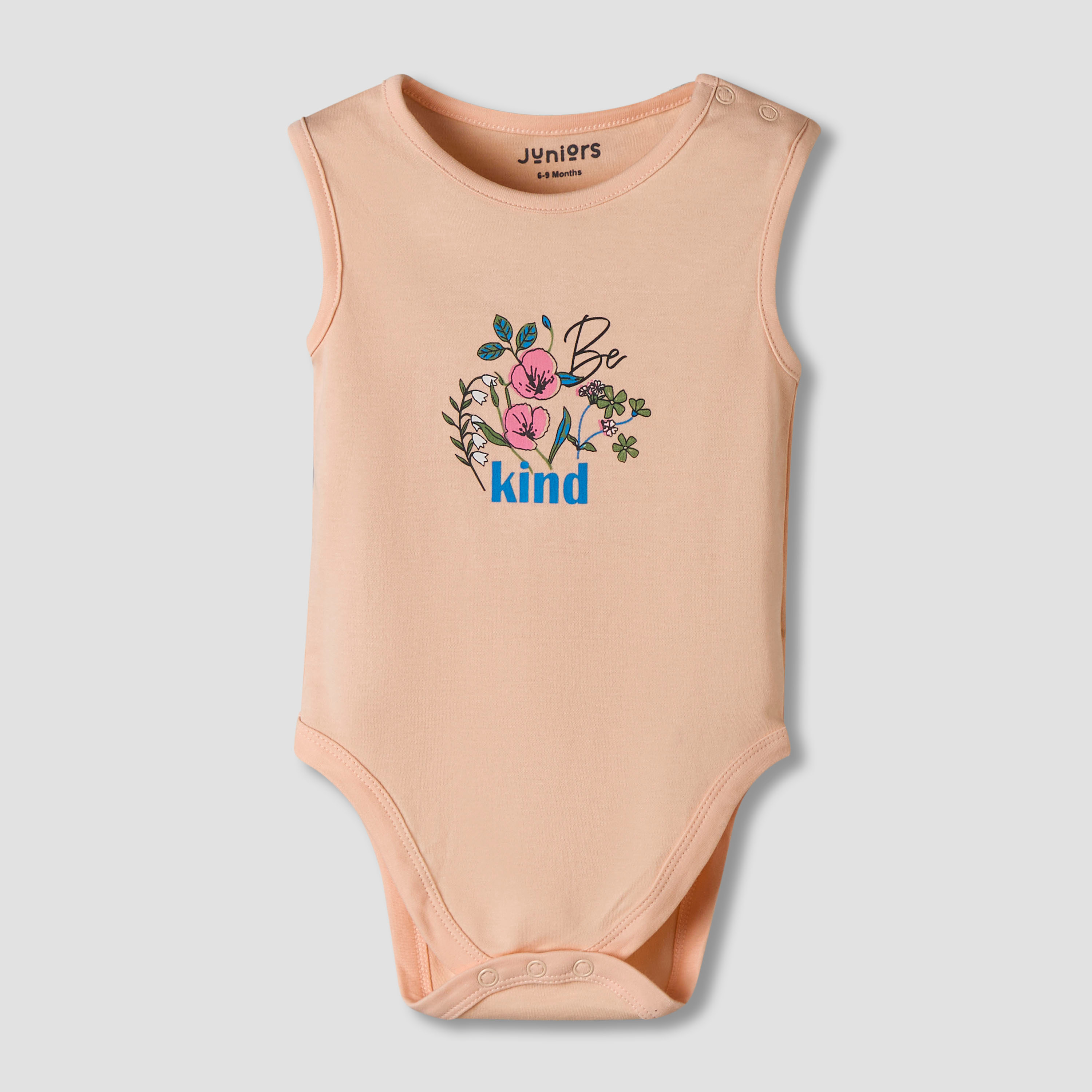 Pack of 7 Juniors Cotton Sleeveless Bodysuit with Floral Print-baby-boys-clothing-bodysuits-image-5