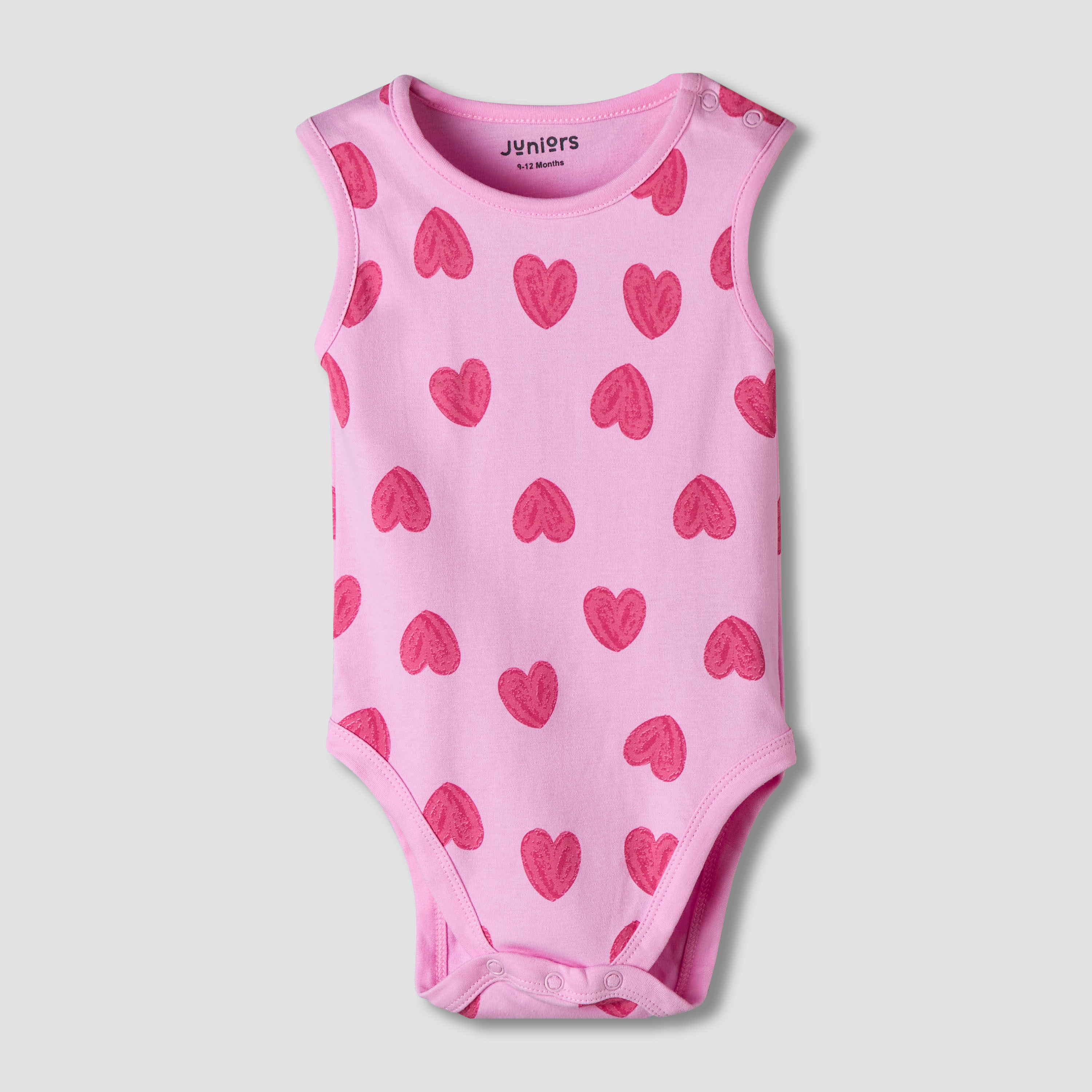 Pack of 7 Juniors Cotton Sleeveless Bodysuit with Assorted Print-baby-girls-clothing-bodysuits-image-3