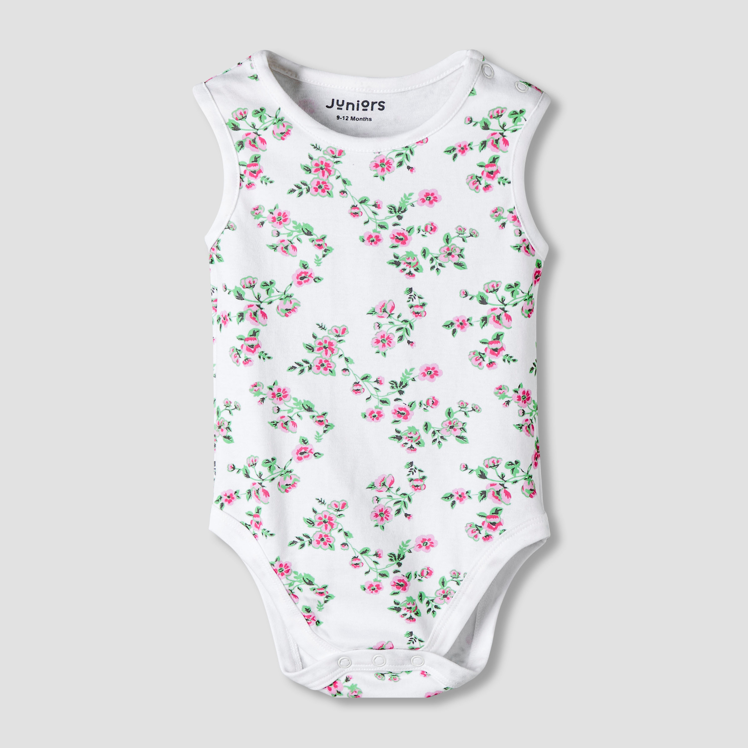 Pack of 7 Juniors Cotton Sleeveless Bodysuit with Assorted Print-baby-girls-clothing-bodysuits-image-4
